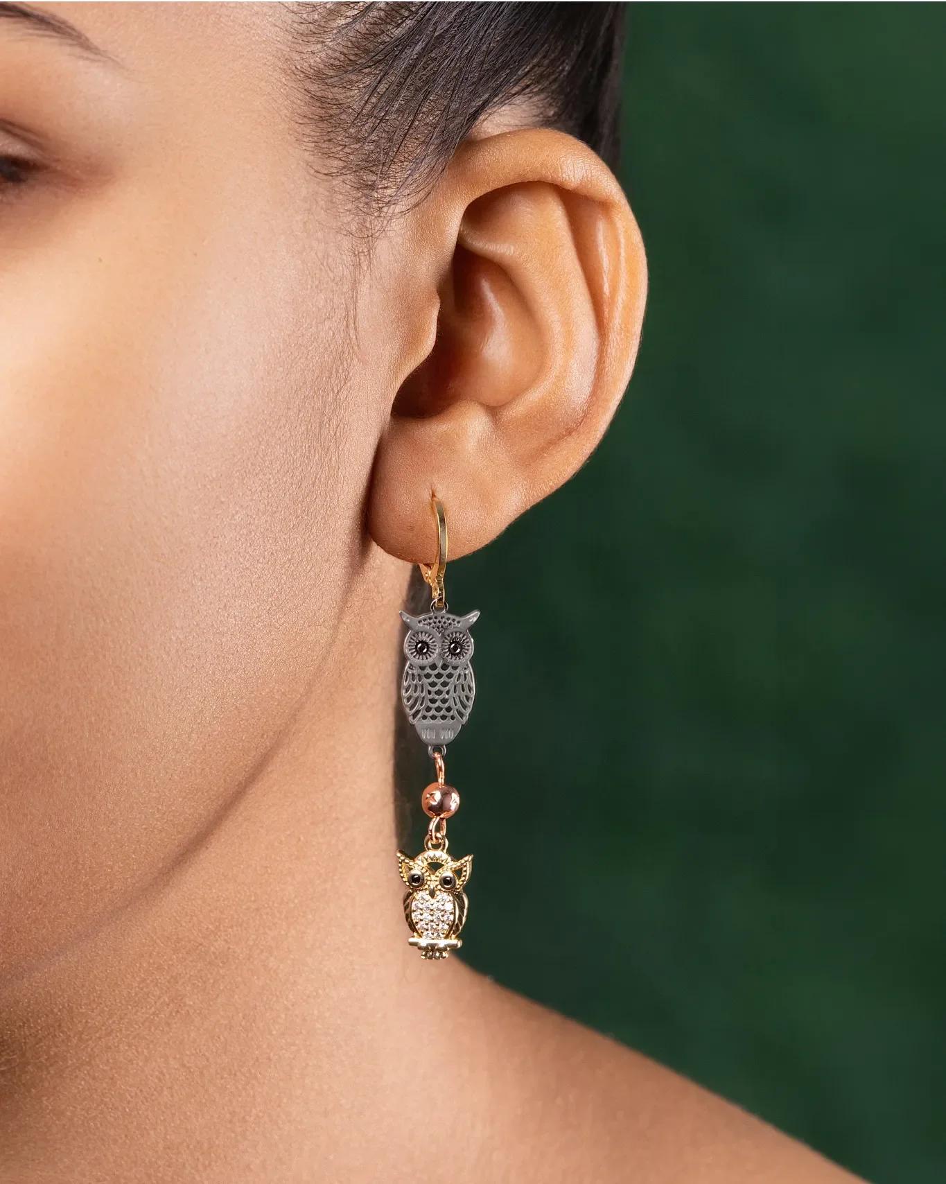 the-dualowl-mixedmetal-drop-earrings