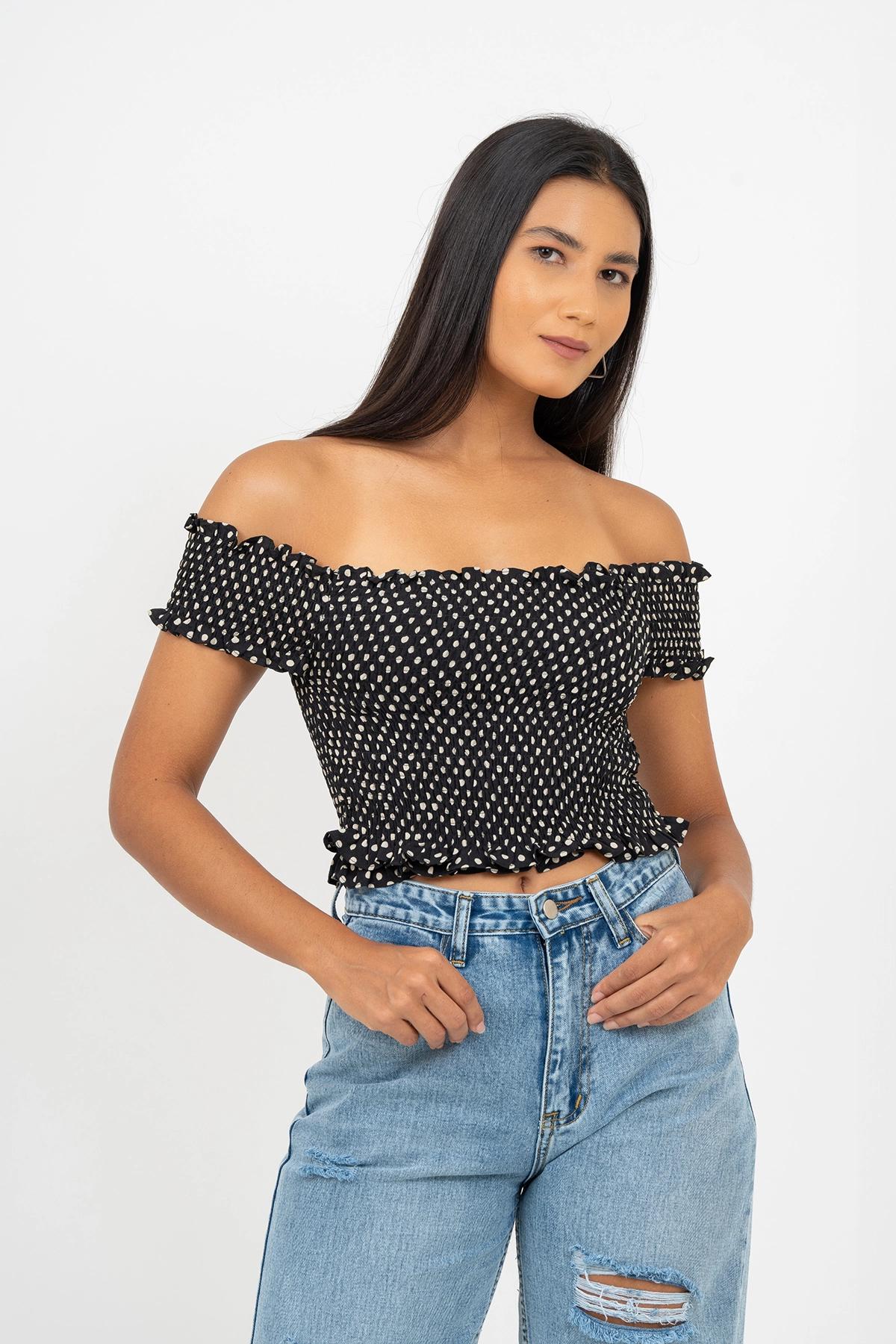 smocked-polka-dot-crop-top