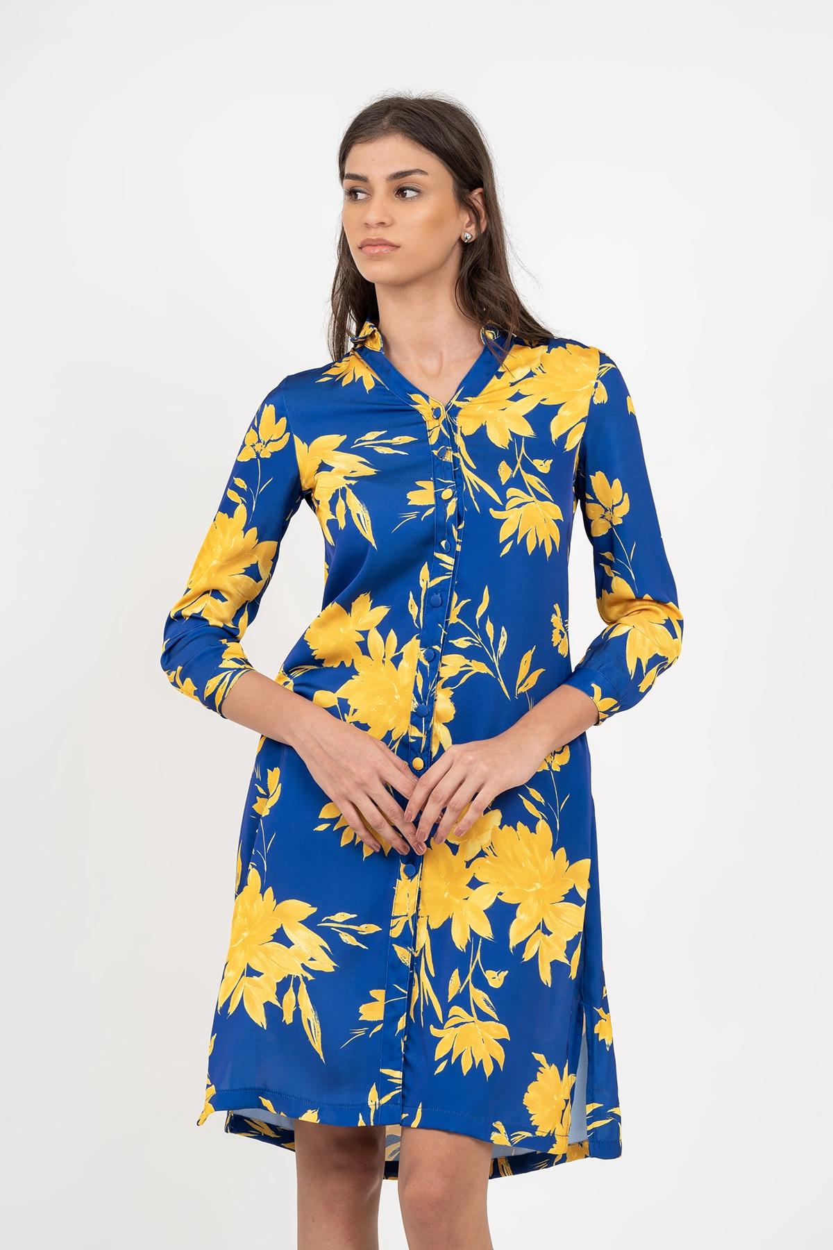 tropical-floral-shirt-dress