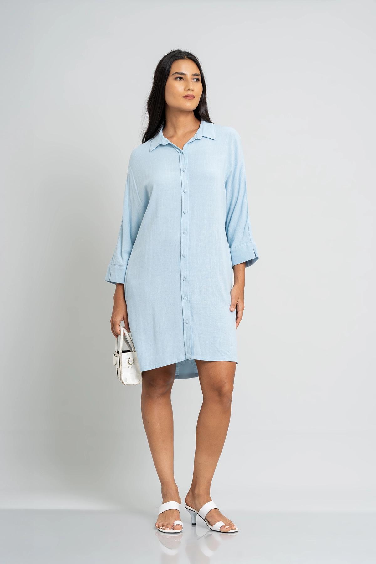 linen-lightblue-shirt-dress-