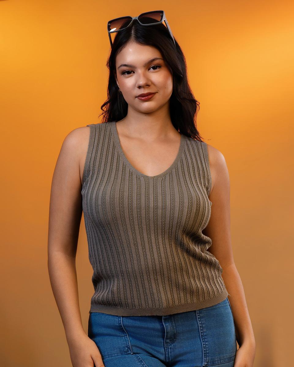 olive-wave-ribbed-tank