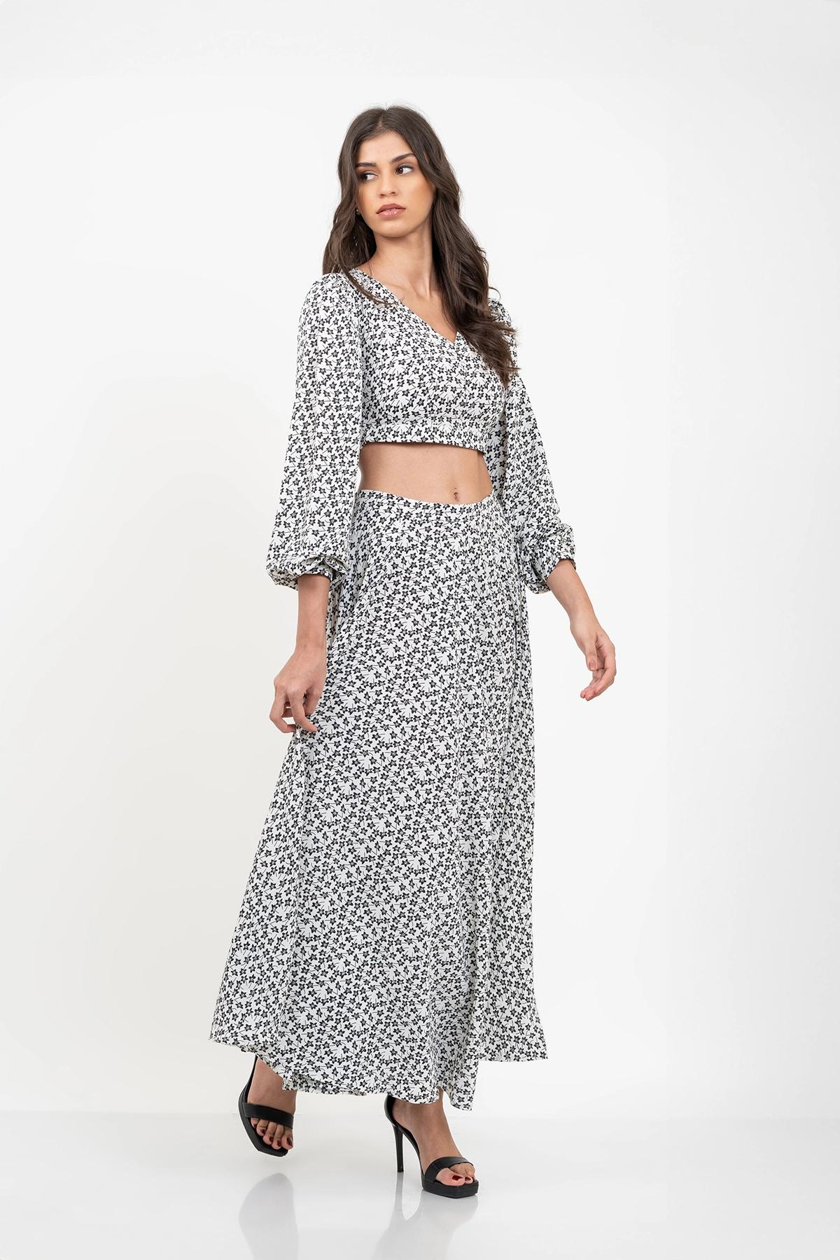 womens-gore-switching-print-skirt
