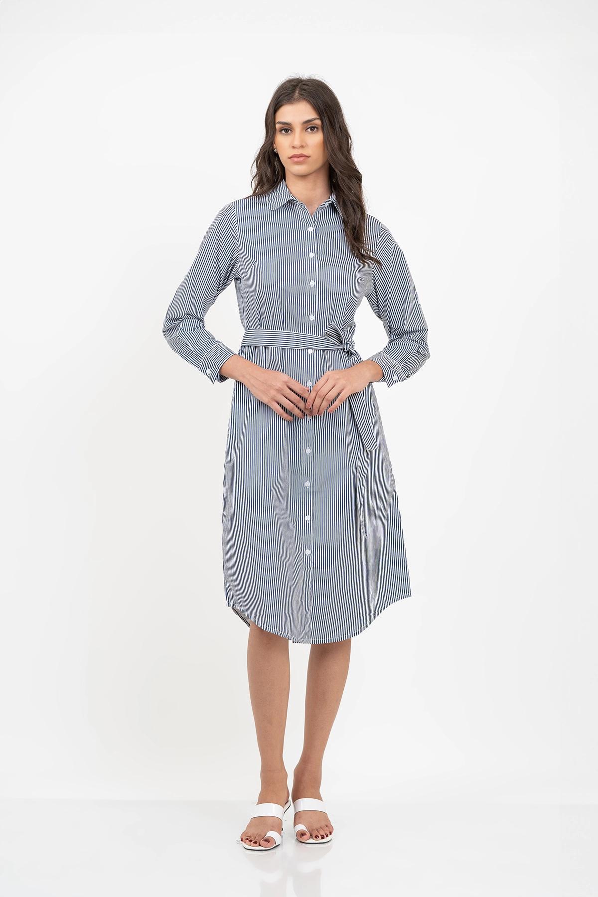 striped-womens-shirt-dress