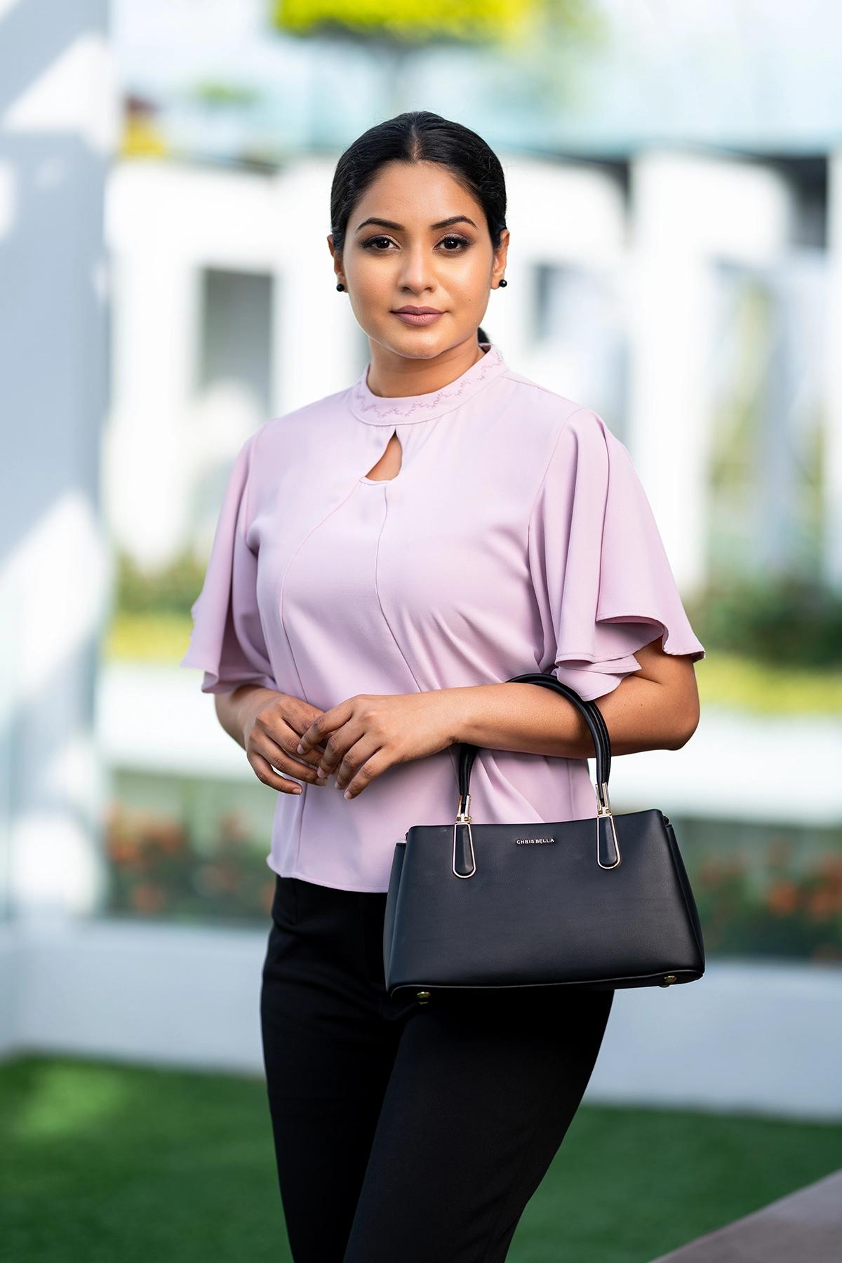 purple-high-neck-sleeves-top