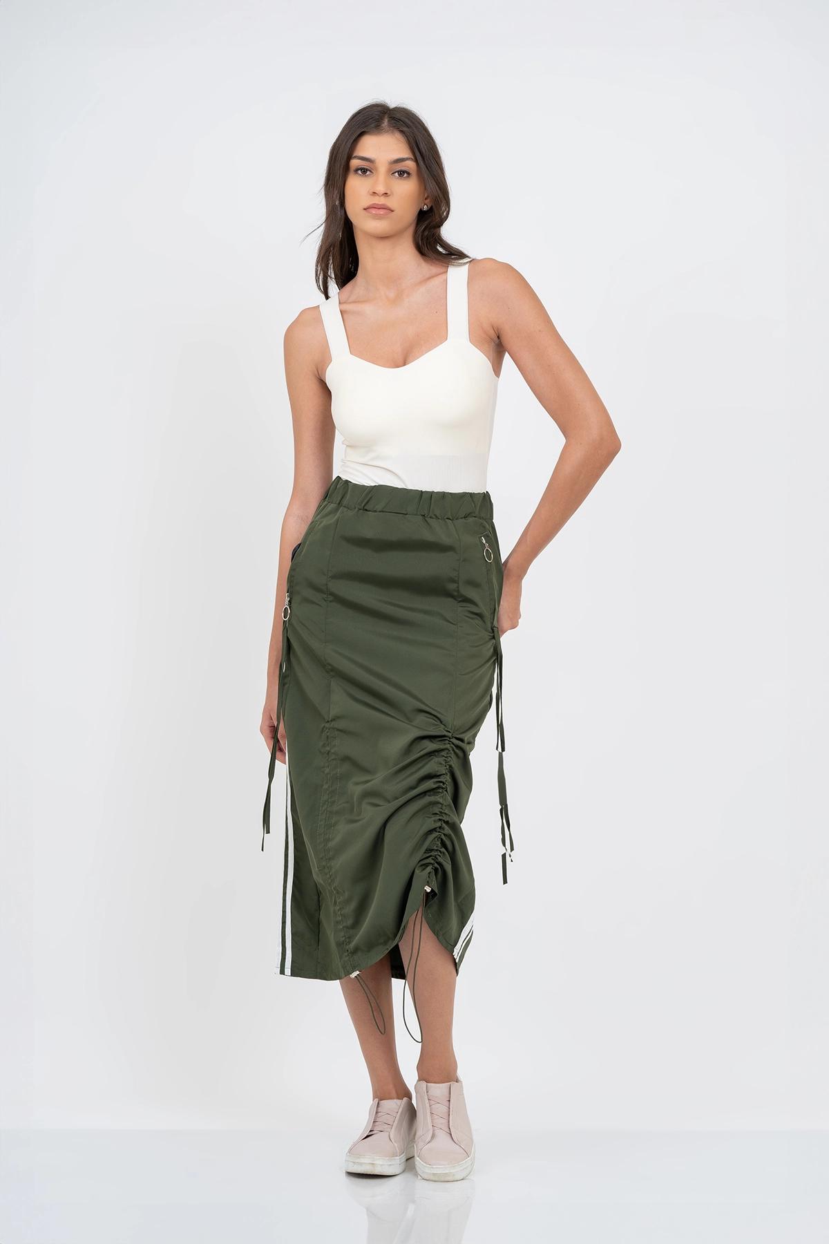 drawstring-detail-skirt