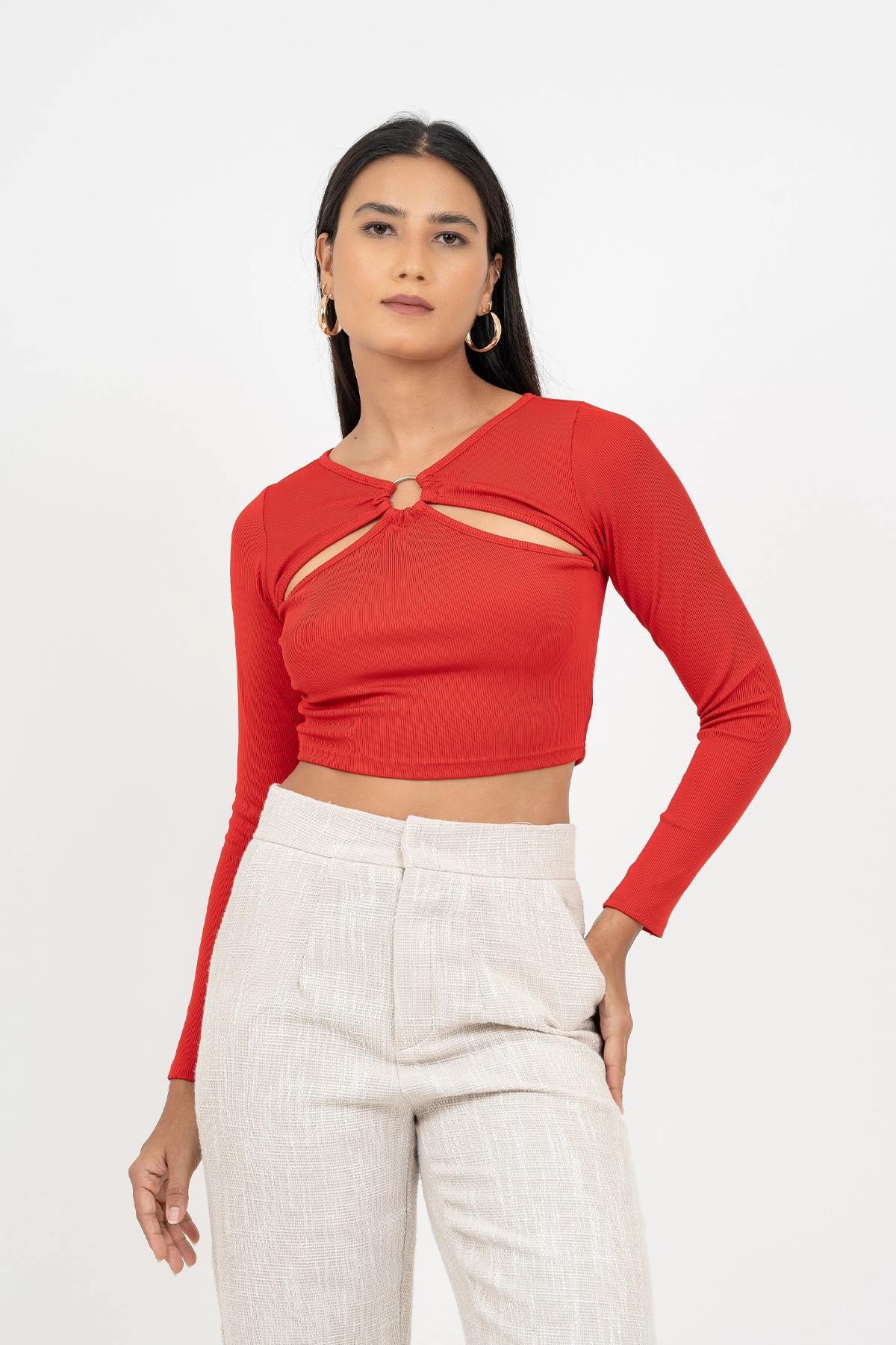 forever-women-cutout-ribbed-knit-crop-top