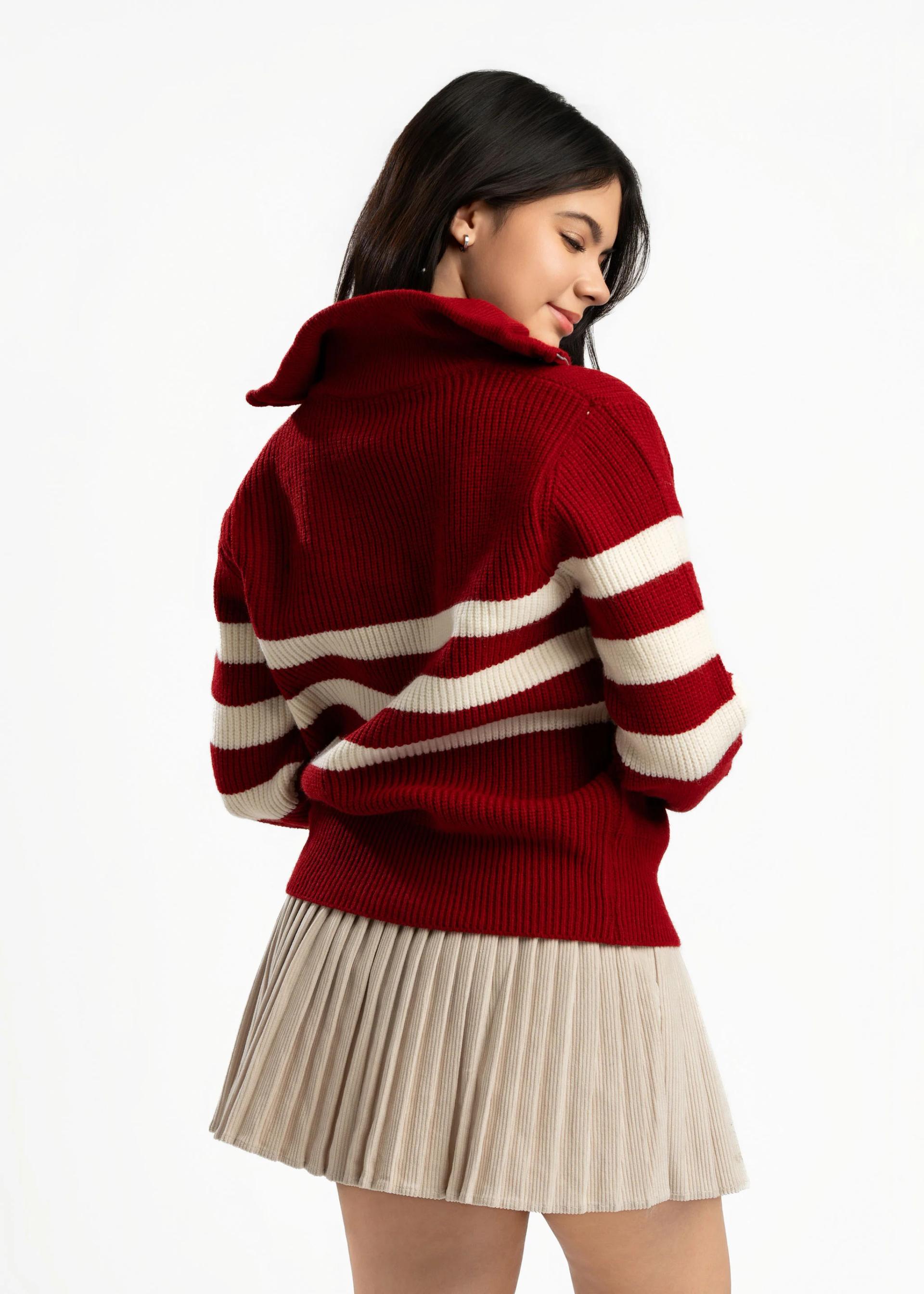 cream-pleated-mini-skirt