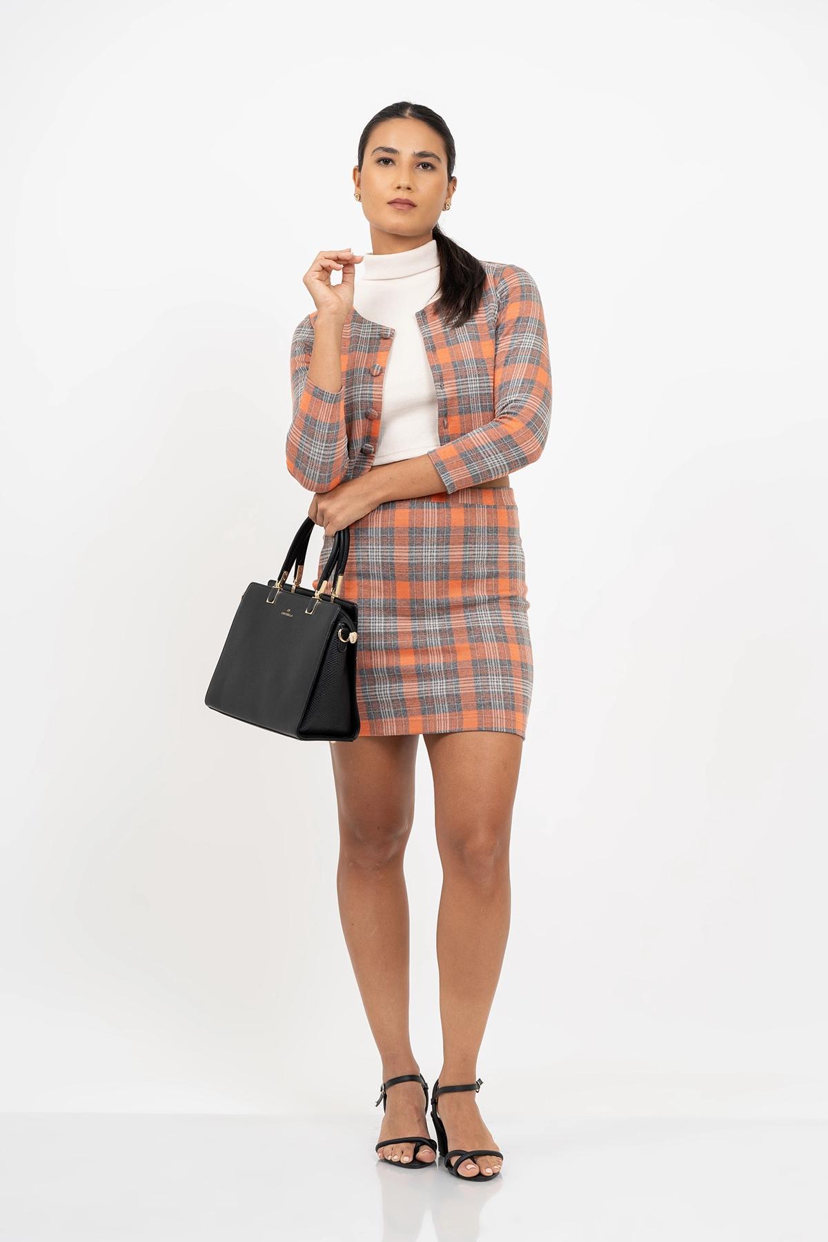 women-checked-carol-office-wear-skirt