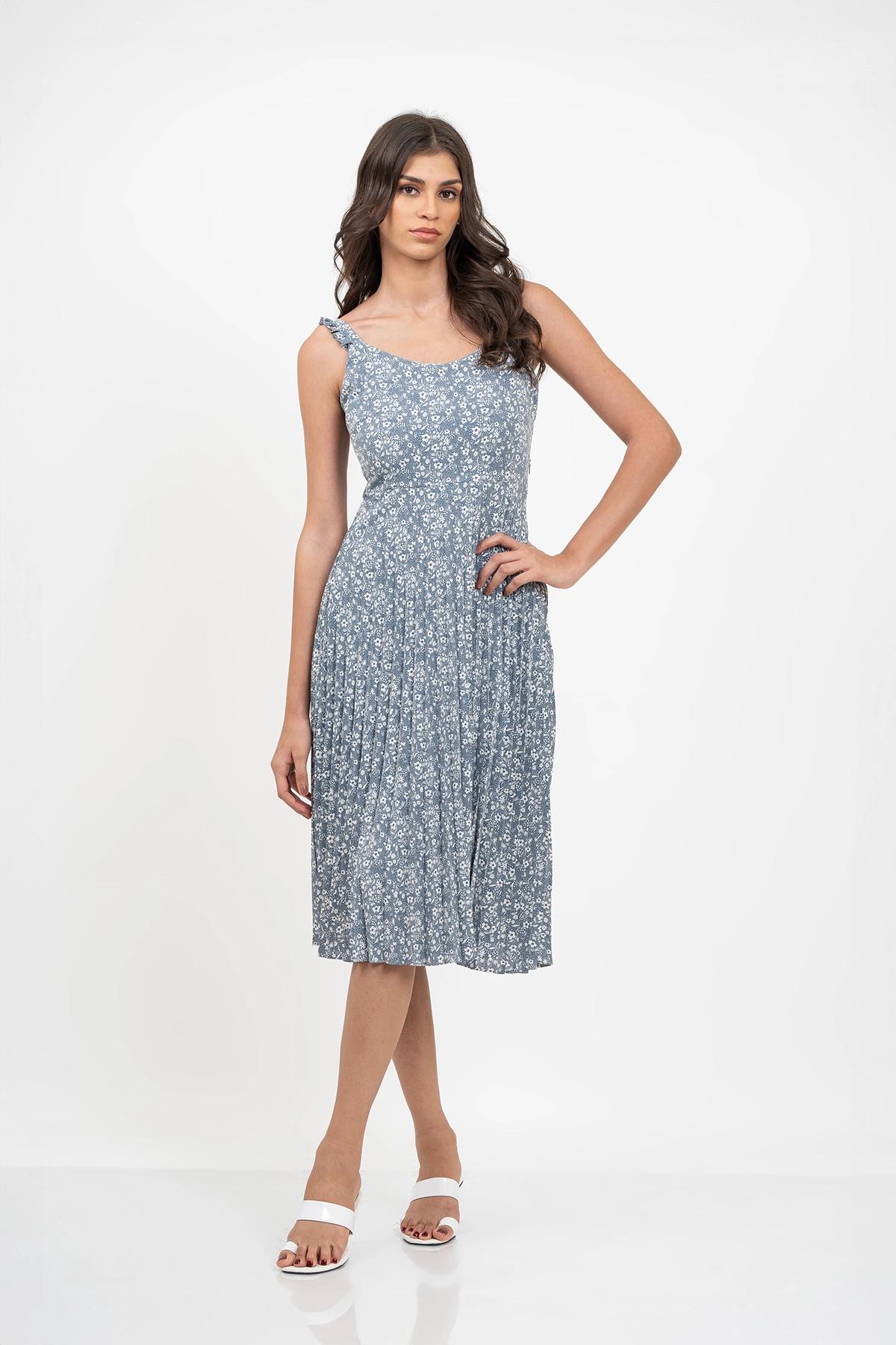 womens-floral-printed-fit-and-flare-midi-dress