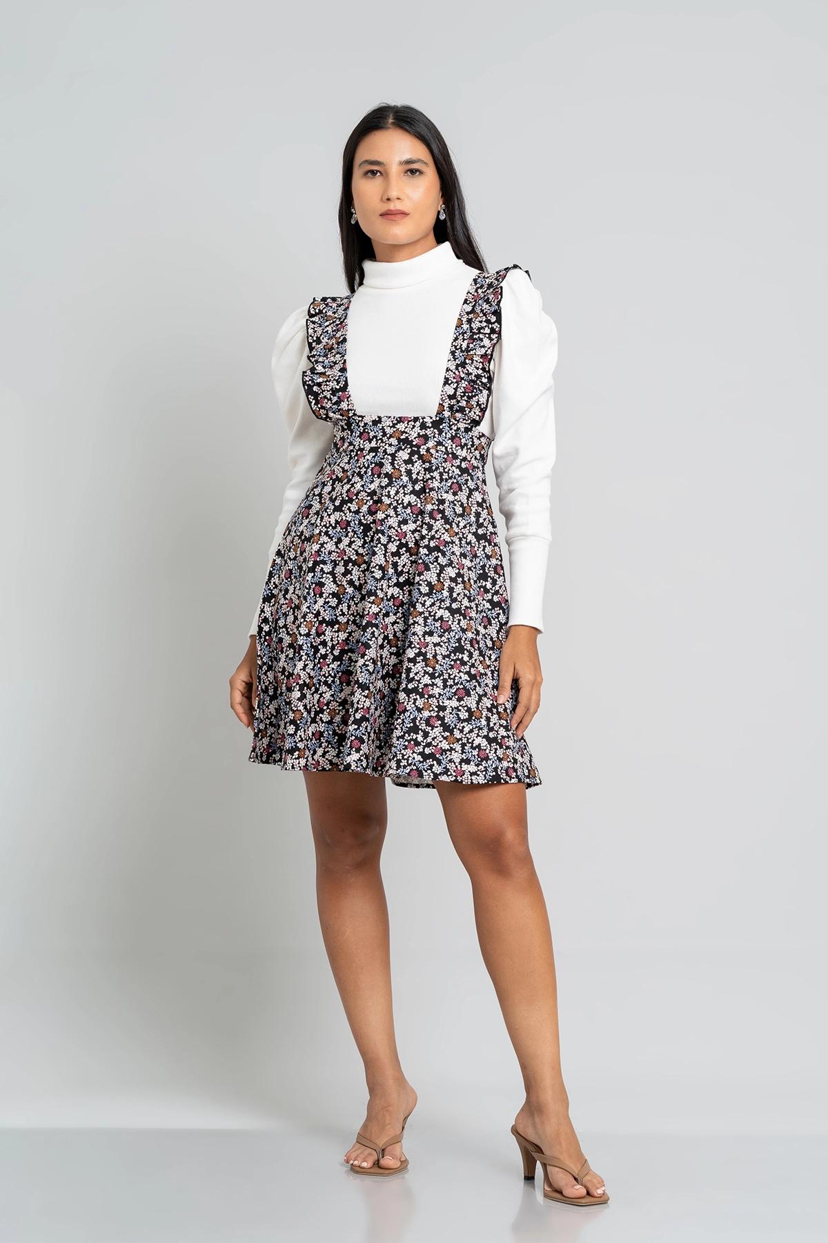 polka-dot-ruffle-trim-pinafore-dress
