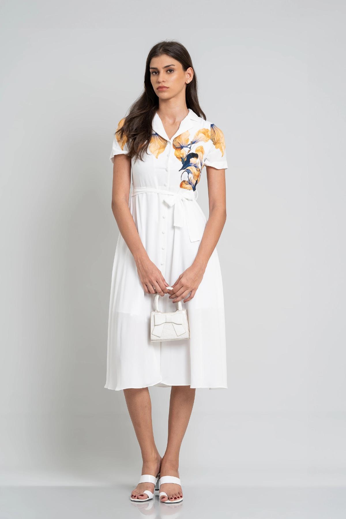 floral-print-belted-shirt-dress