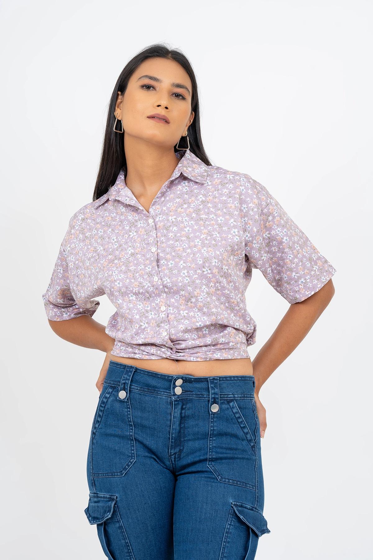 button-down-short-sleeve-printed-top