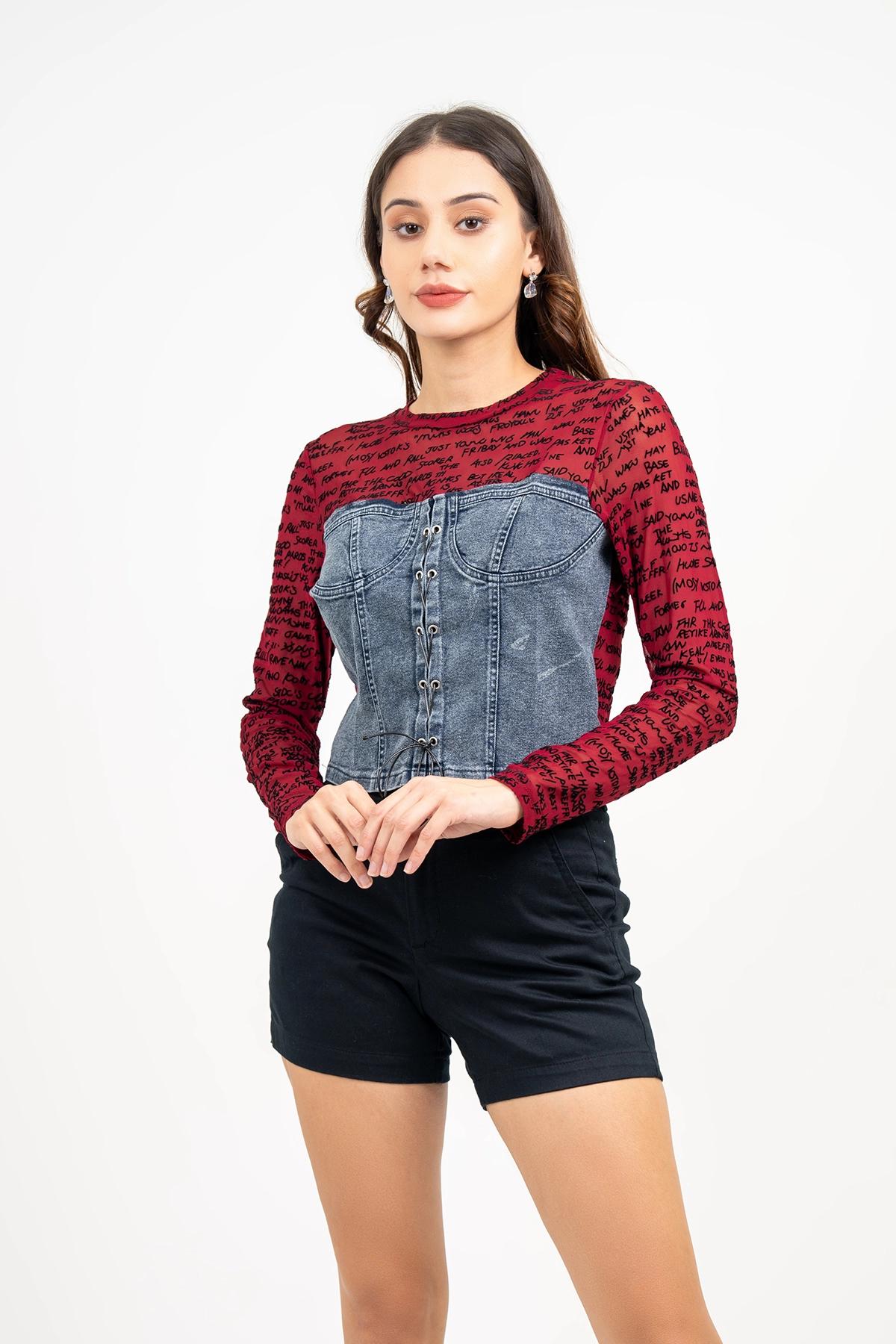 womens-red-denim-pach-design-top