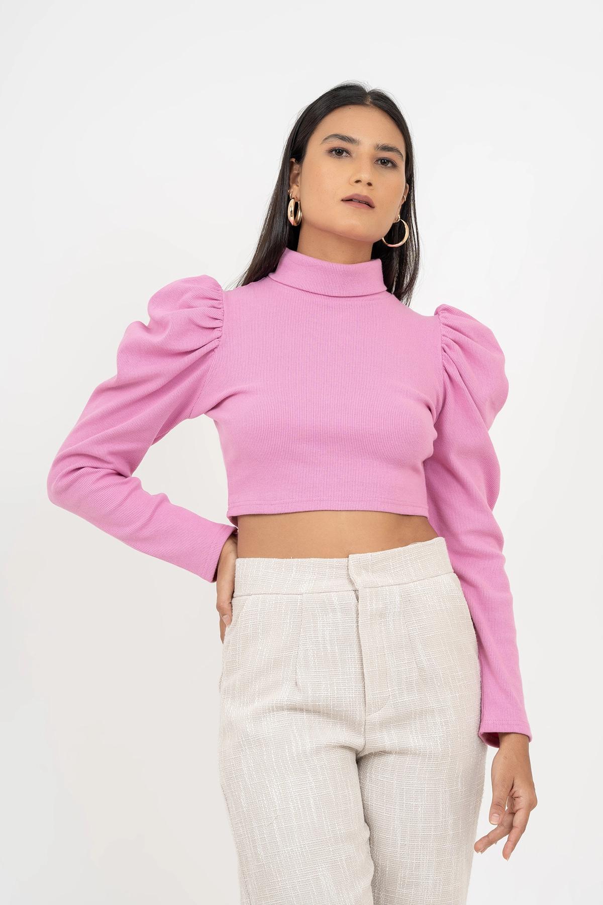 casual-regular-sleeves-solid-women-pink-top