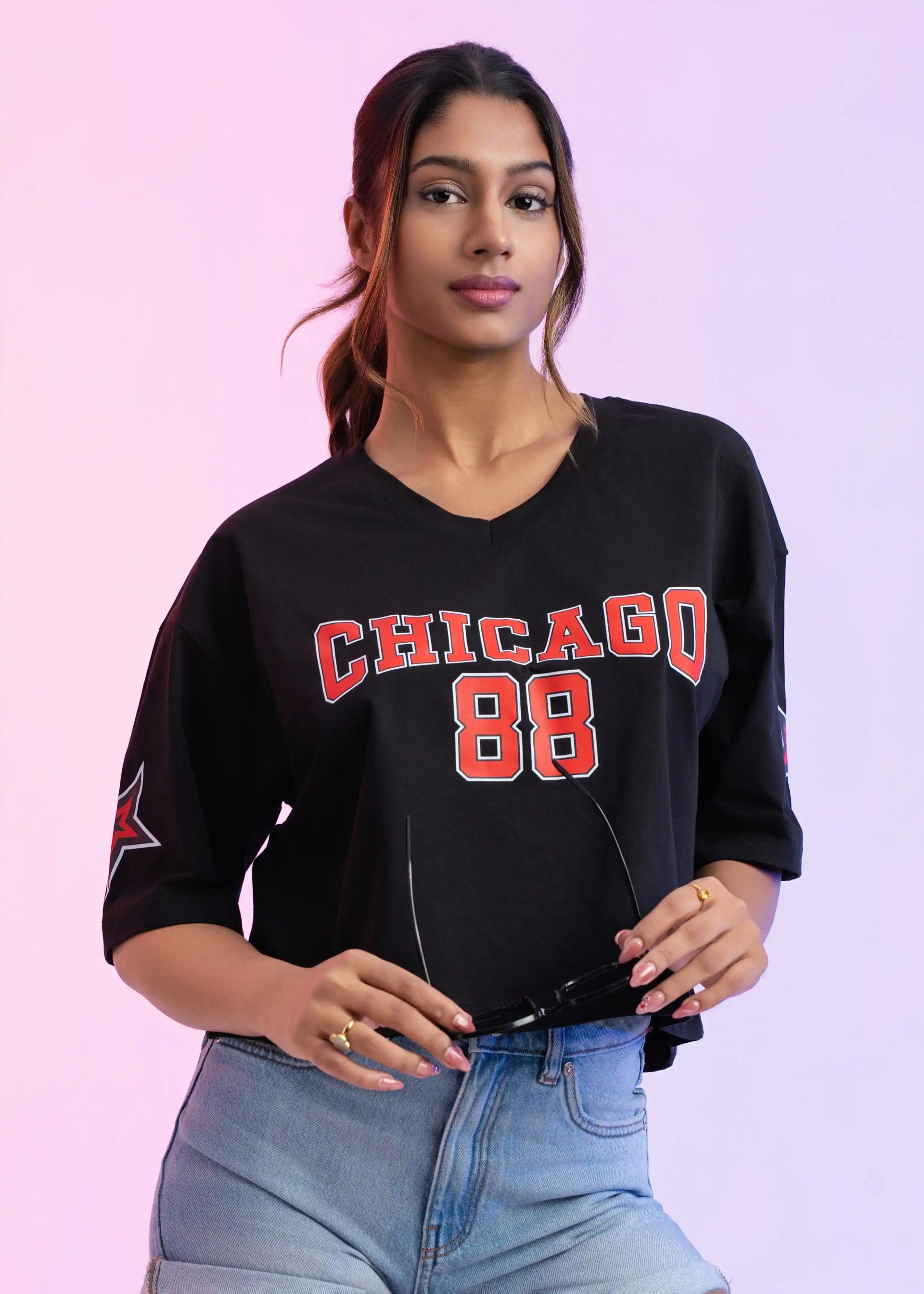 chicago-88-vneck-crop-tshirt