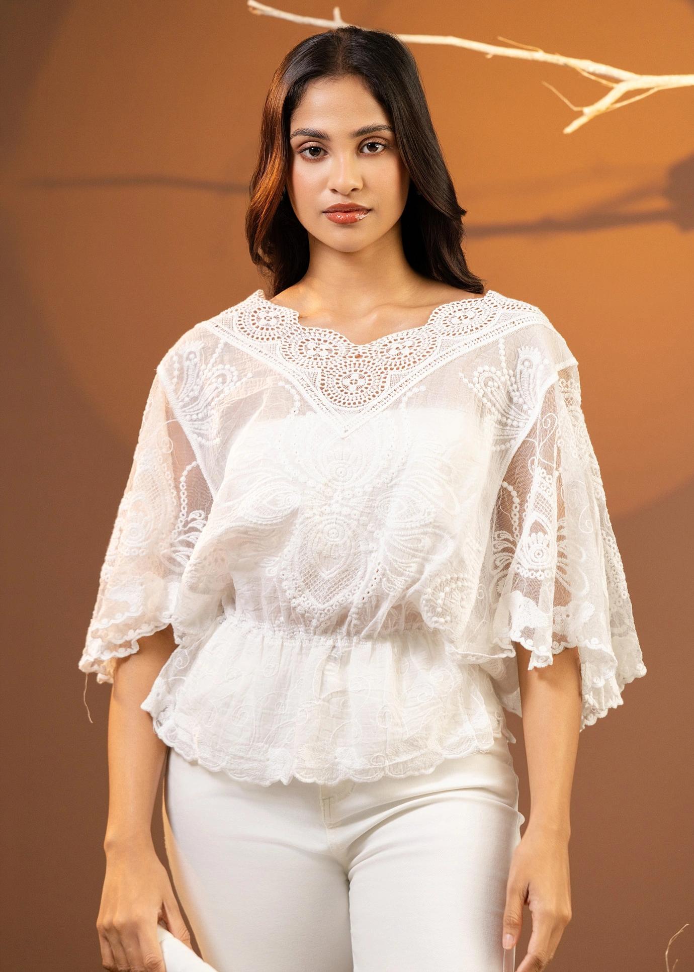 cascade-lace-cape-blouse