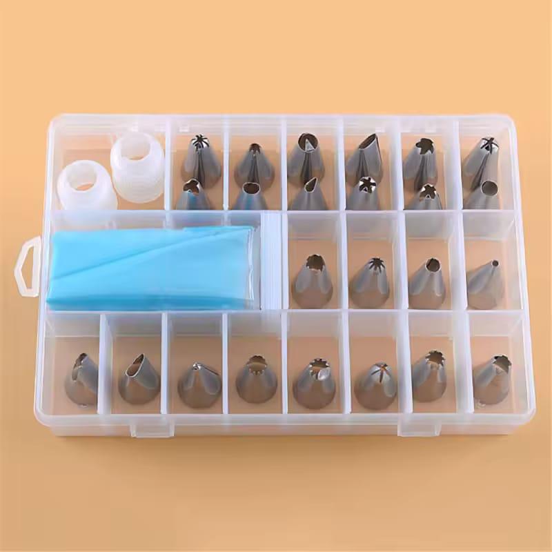 24piece-stainless-steel-cake-decorating-kit-with-icing-piping-nozzles-couplers-and-reusable-bags