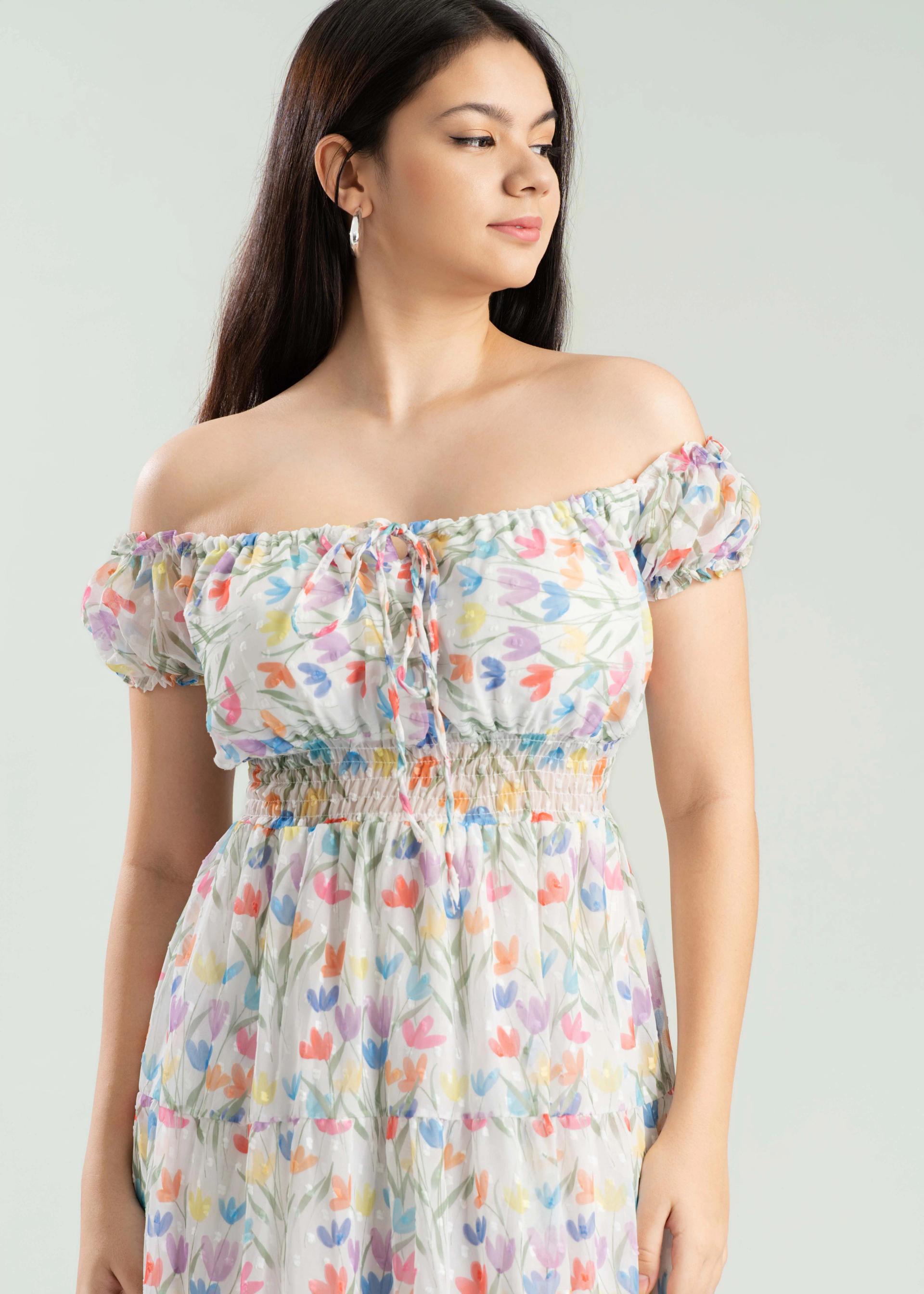 smocked-bodice-tiered-maxi-dress-with-floral-pattern