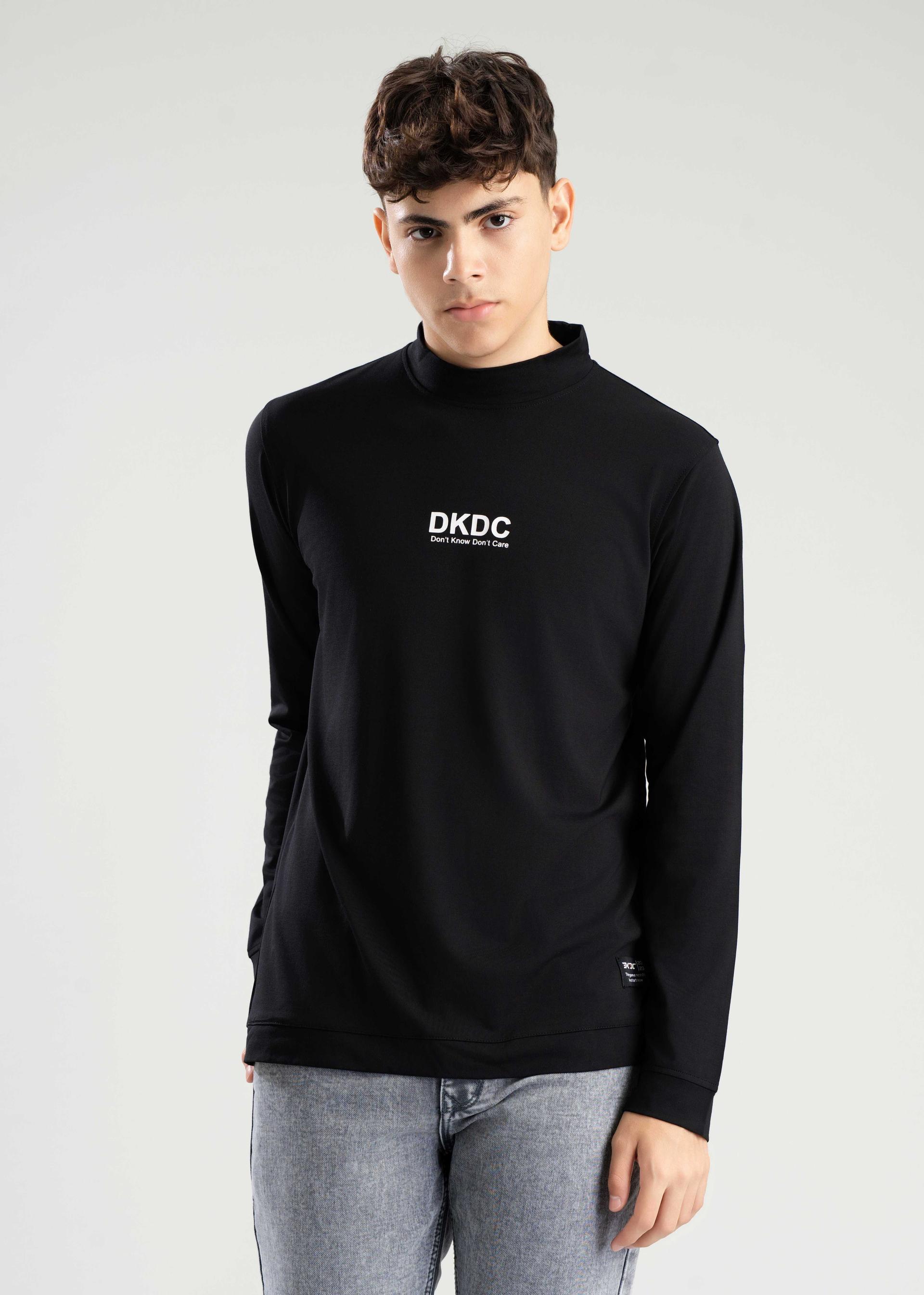 black-high-neck-tshirt-with-dkdc-print-for-men