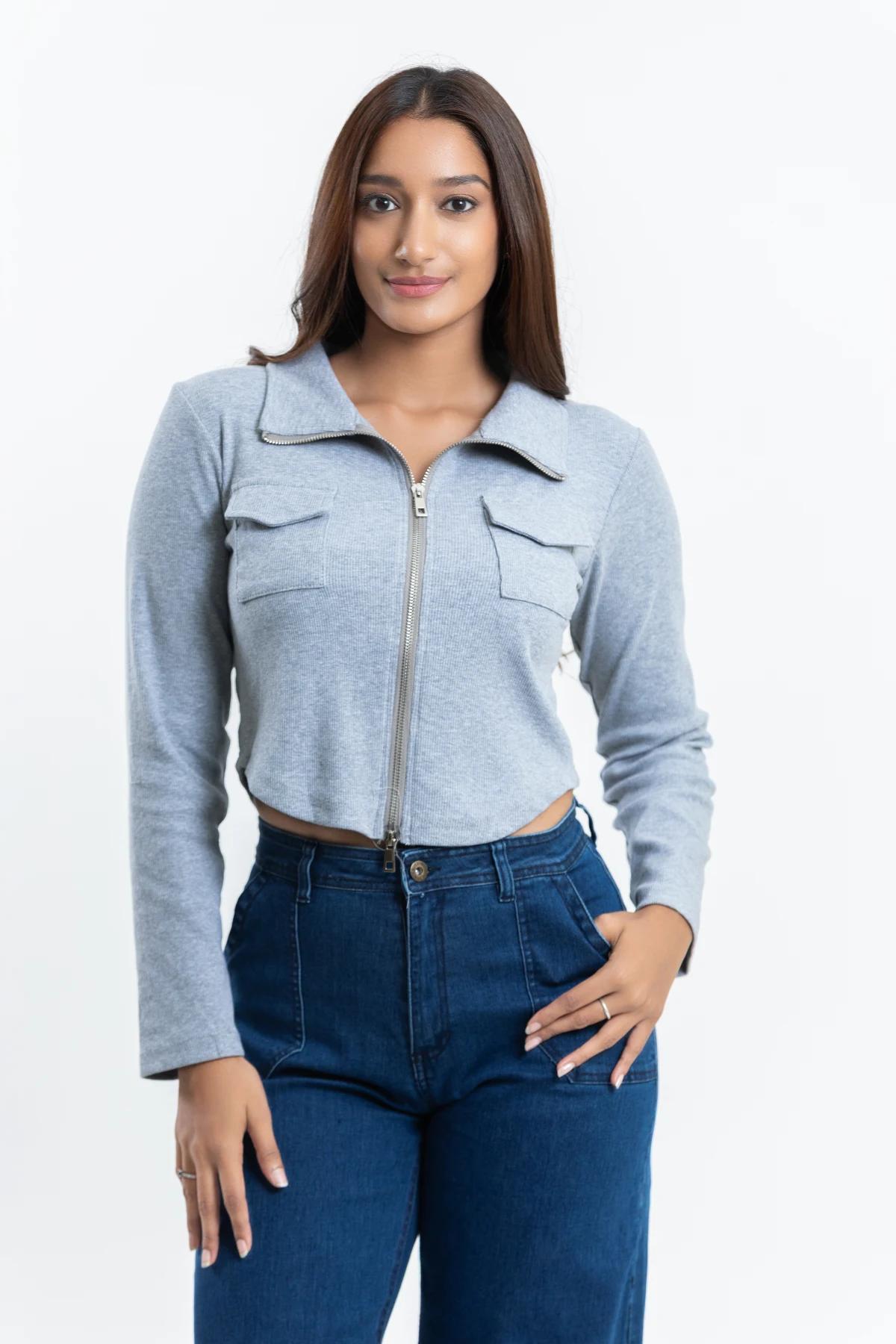 women-regular-fit-coller-blue-crop-top