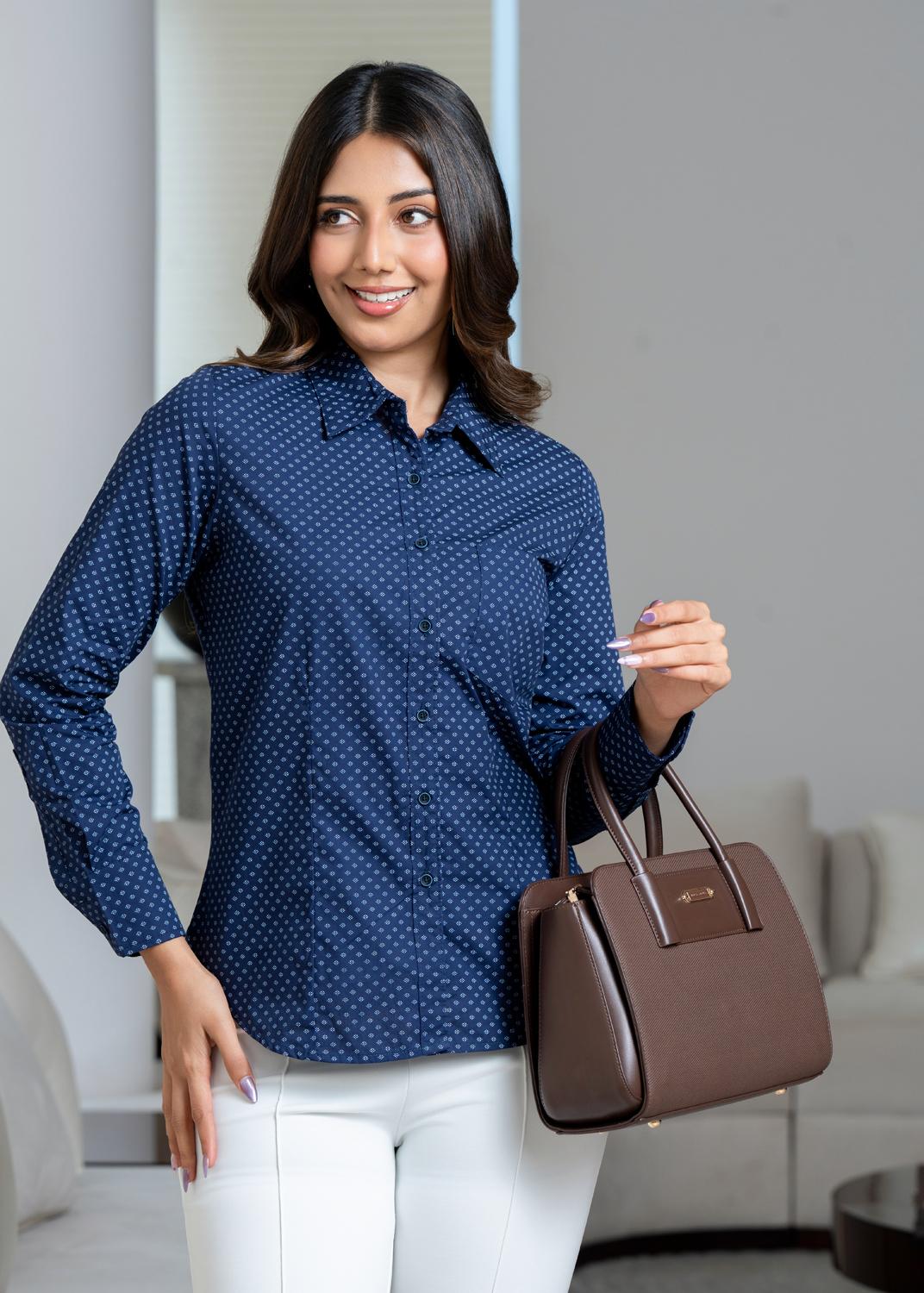 the-celeste-diamond-microprint-blouse