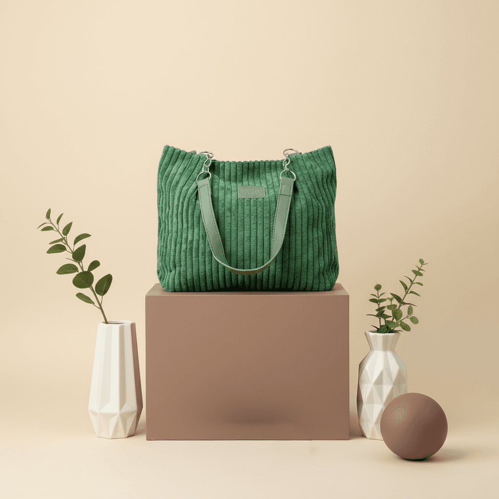 green-corduroy-shoulder-tote-bag-