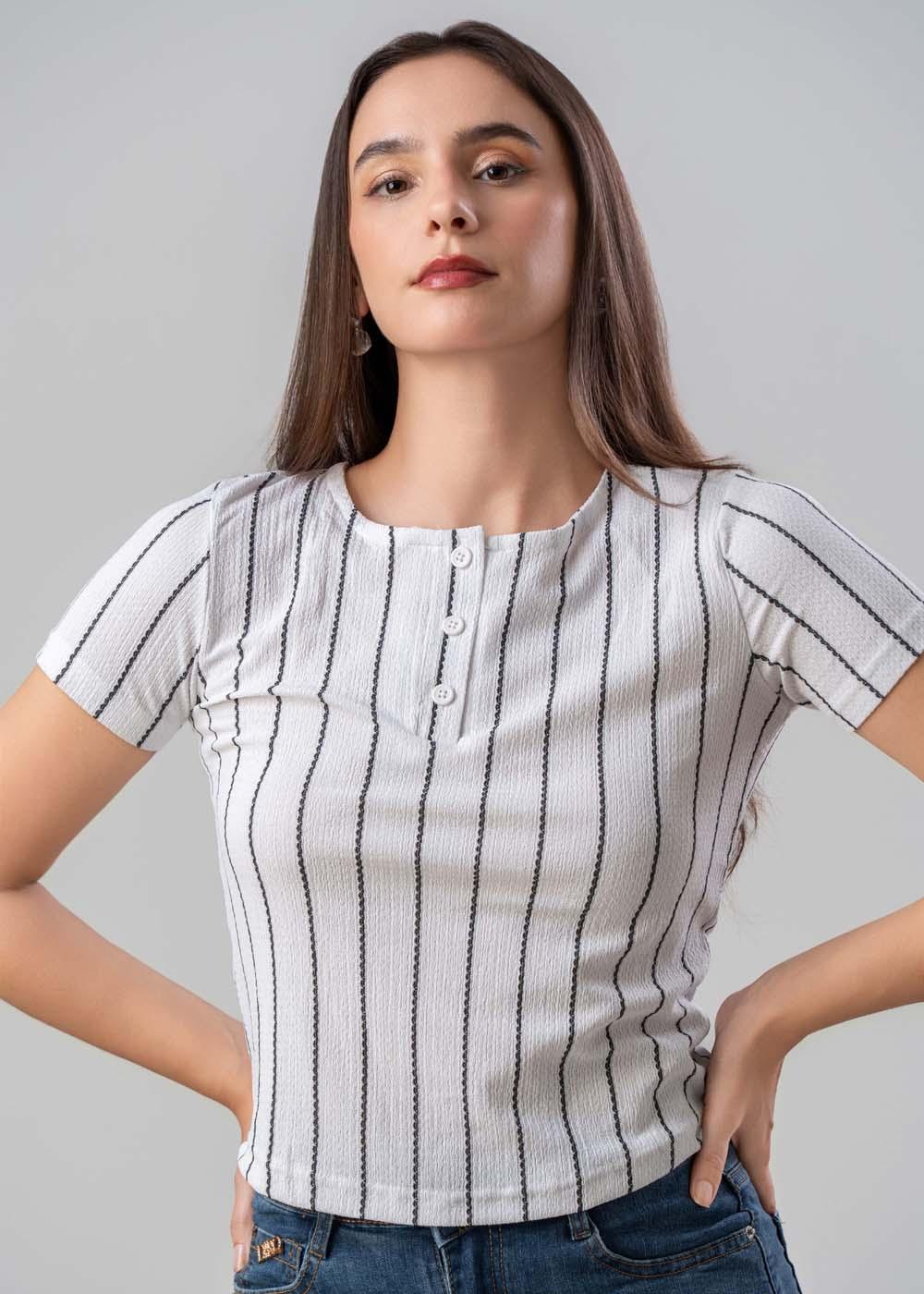pinstrip-crop-top