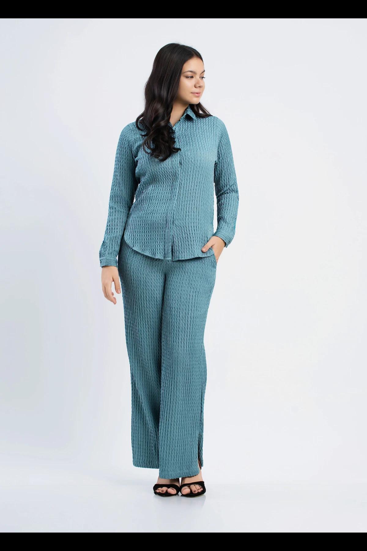 teal-textured-wide-leg-pants