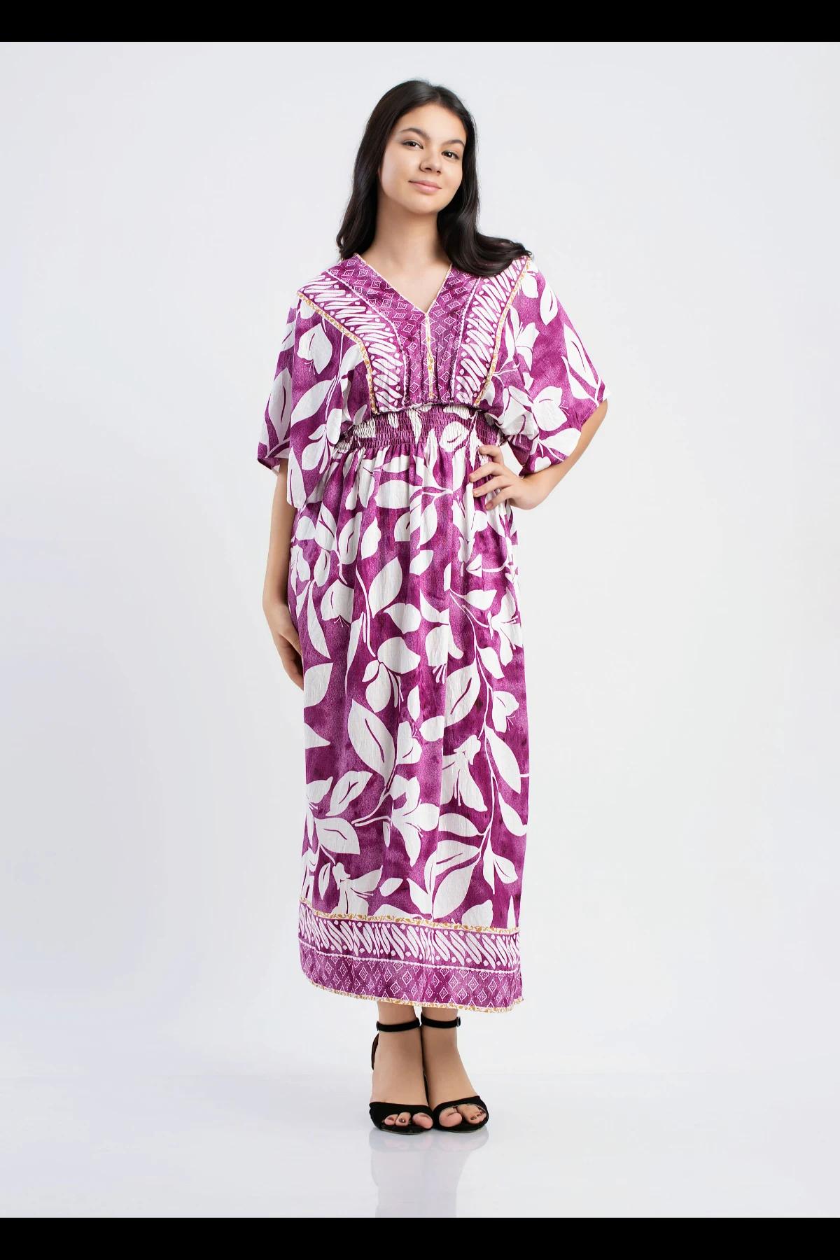 purple-leaf-print-bohemian-maxi-dress