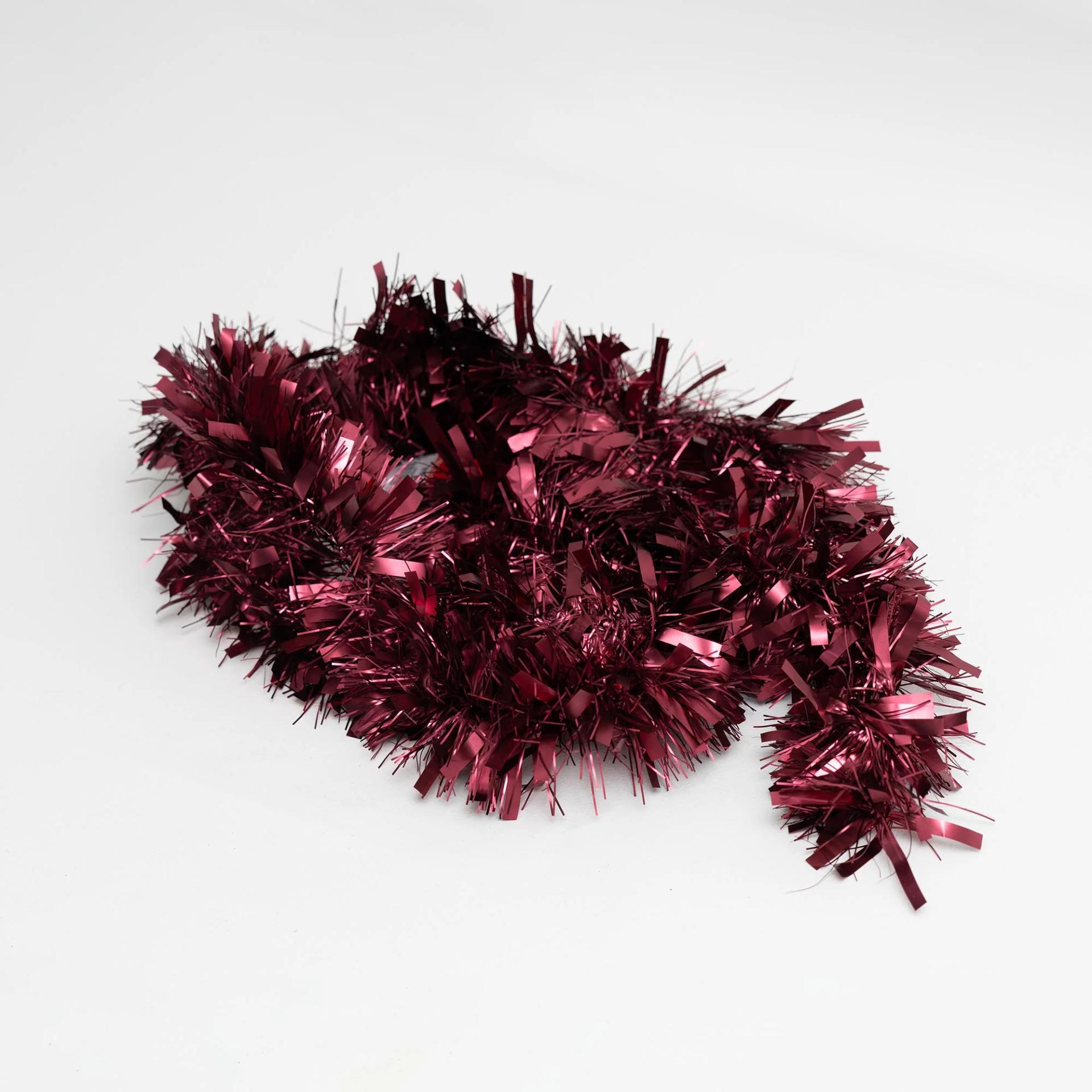 christmas-maroon-color-tinsel-garland-