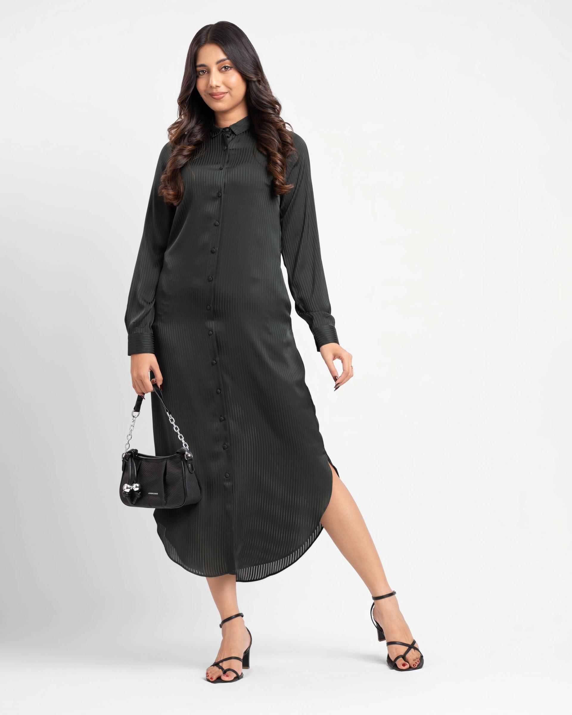 long-sleeve-shirt-dress-with-side-slits