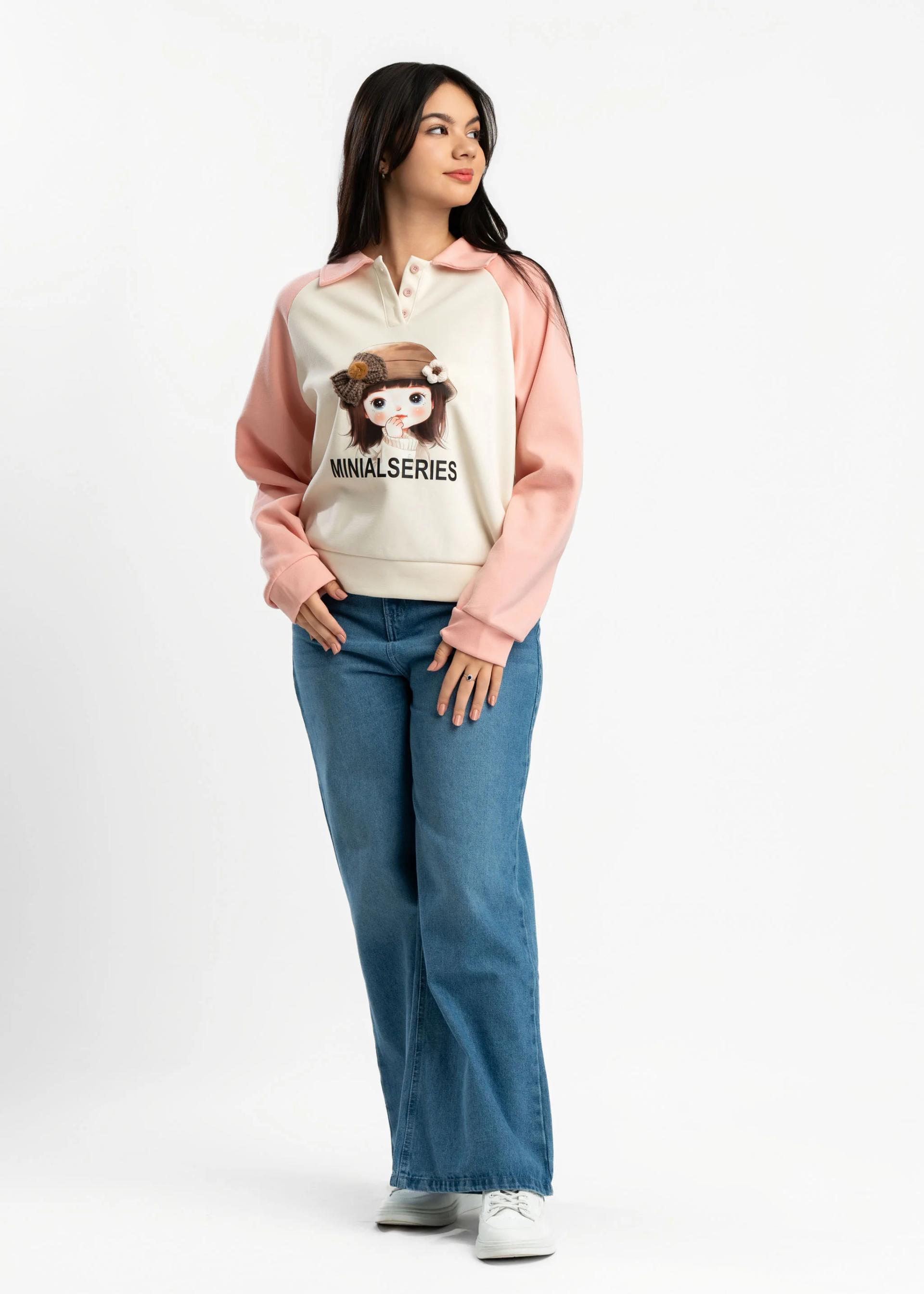 oversized-casual-cartoon-girl-graphic-top