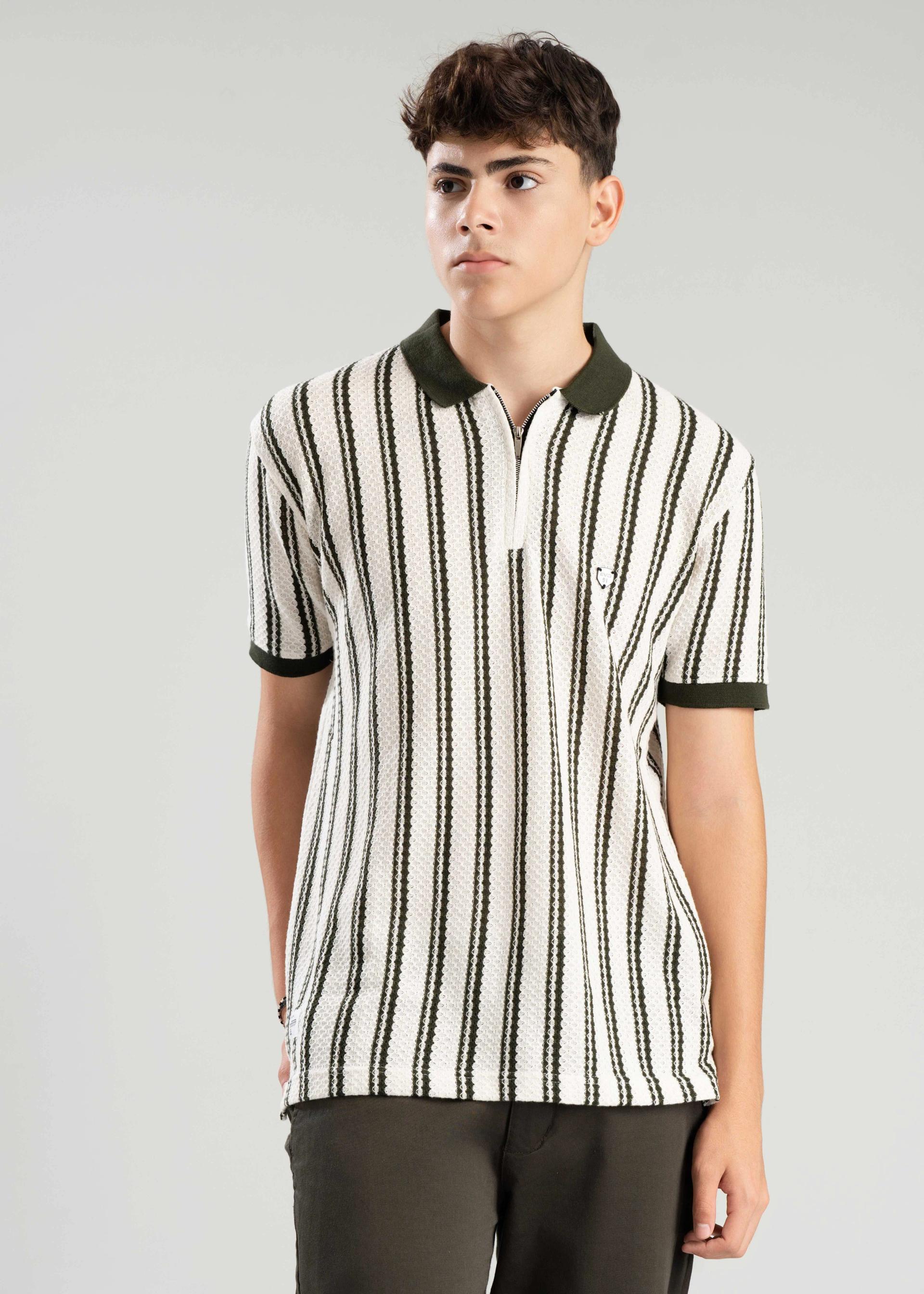 mens-green-and-white-vertical-stripe-zipup-tshirt