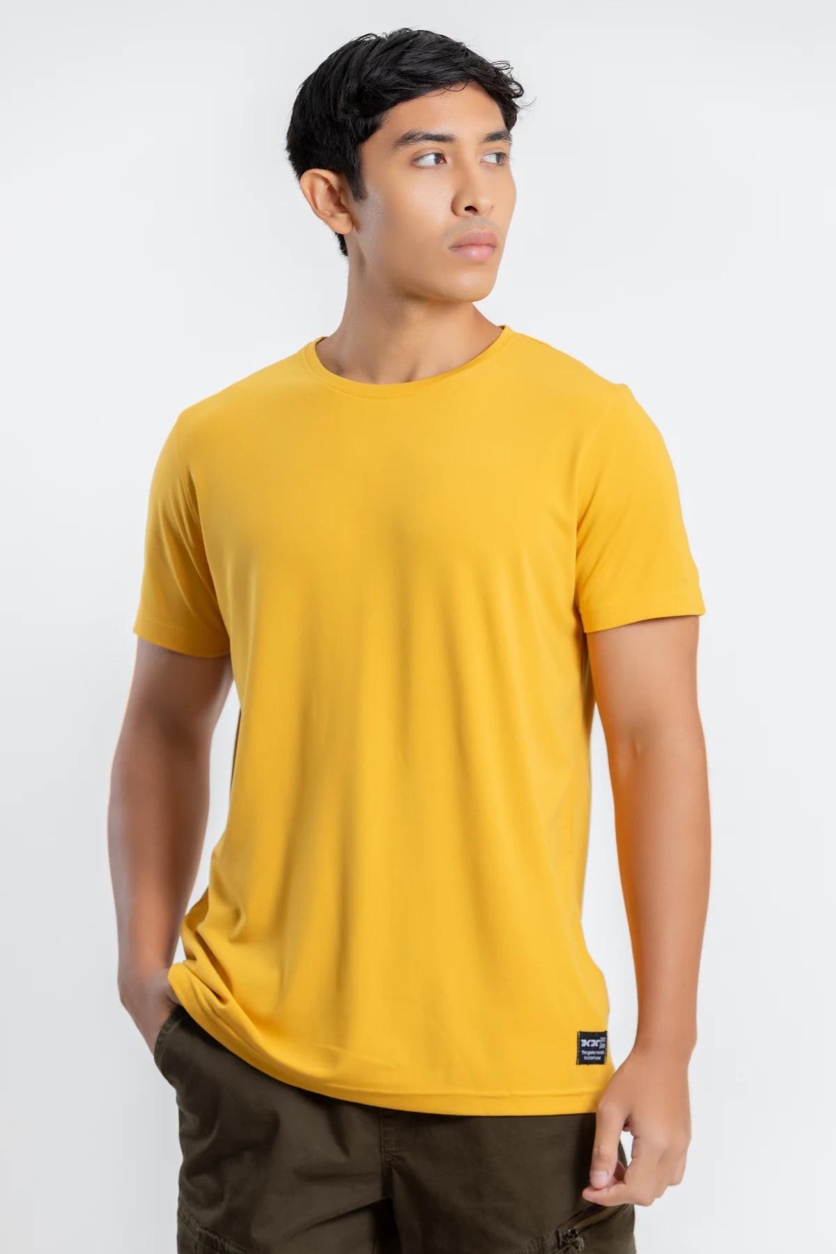 dkdc-solid-men-round-neck-yellow-tshirt
