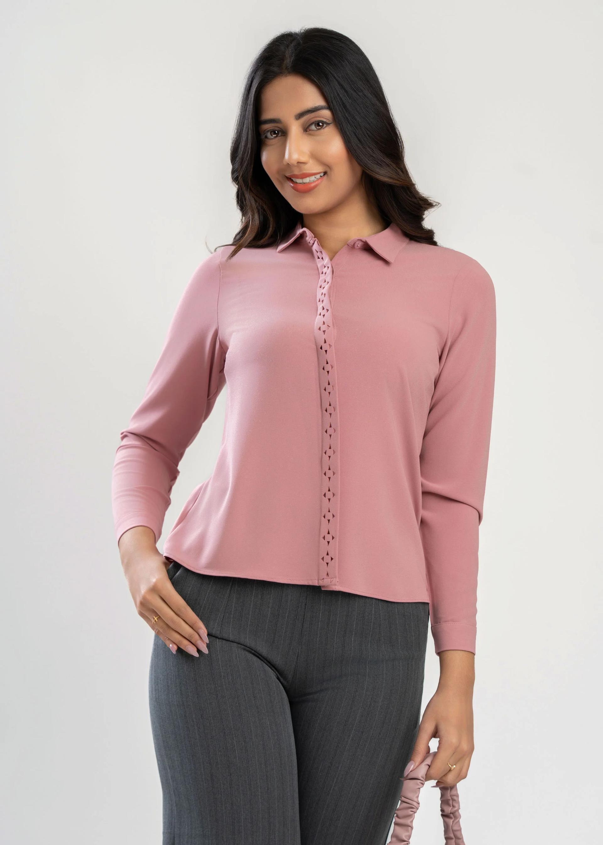 collared-blouse-with-front-placket-detail