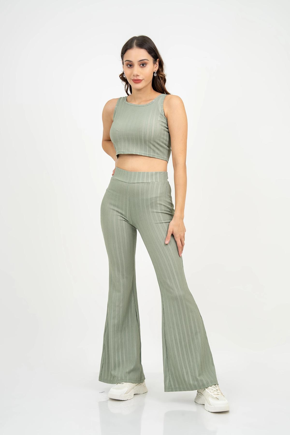 womens-casual-trim-elastic-flared-pant