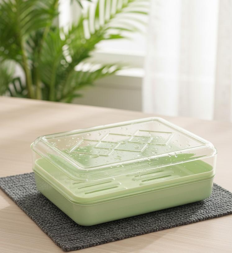 barthroom-plastic-soap-green-dish