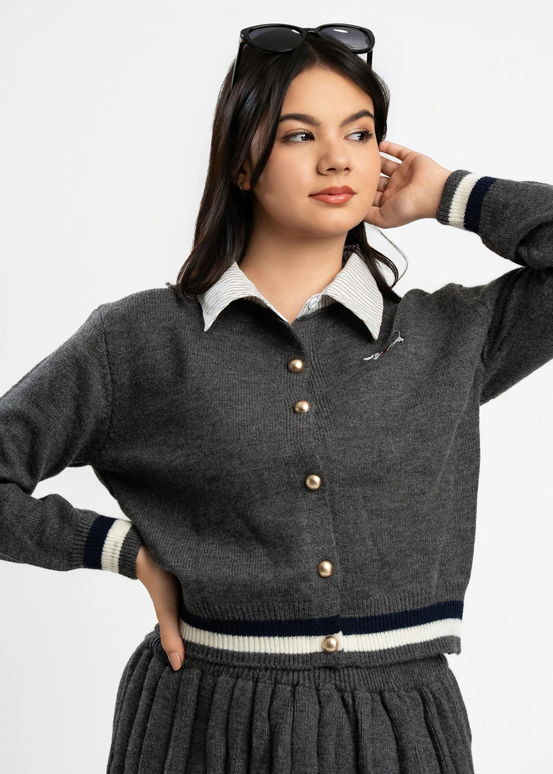 grey-knit-cropped-cardigan