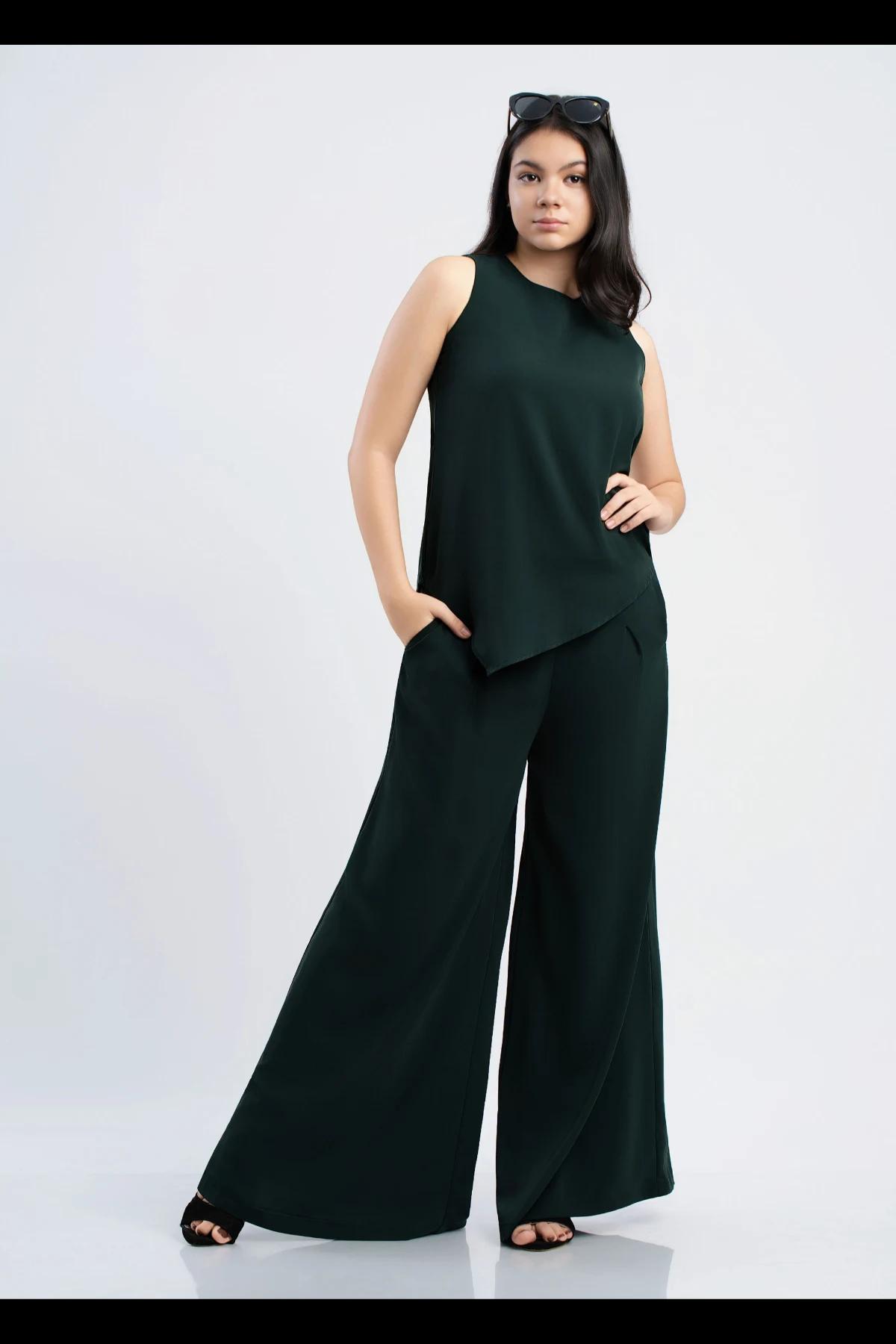dark-green-wide-leg-palazzo-pants