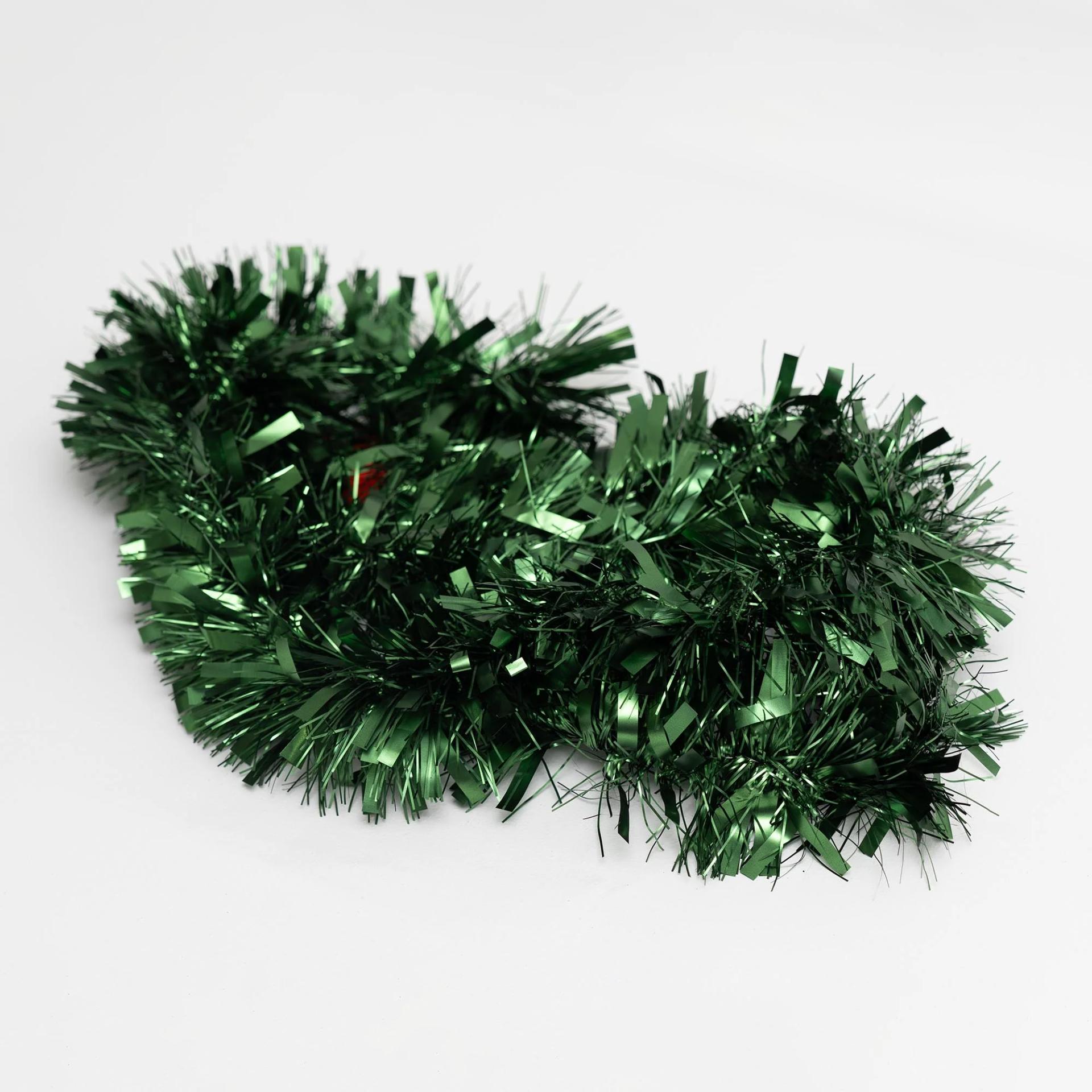 green-tinsel-garland