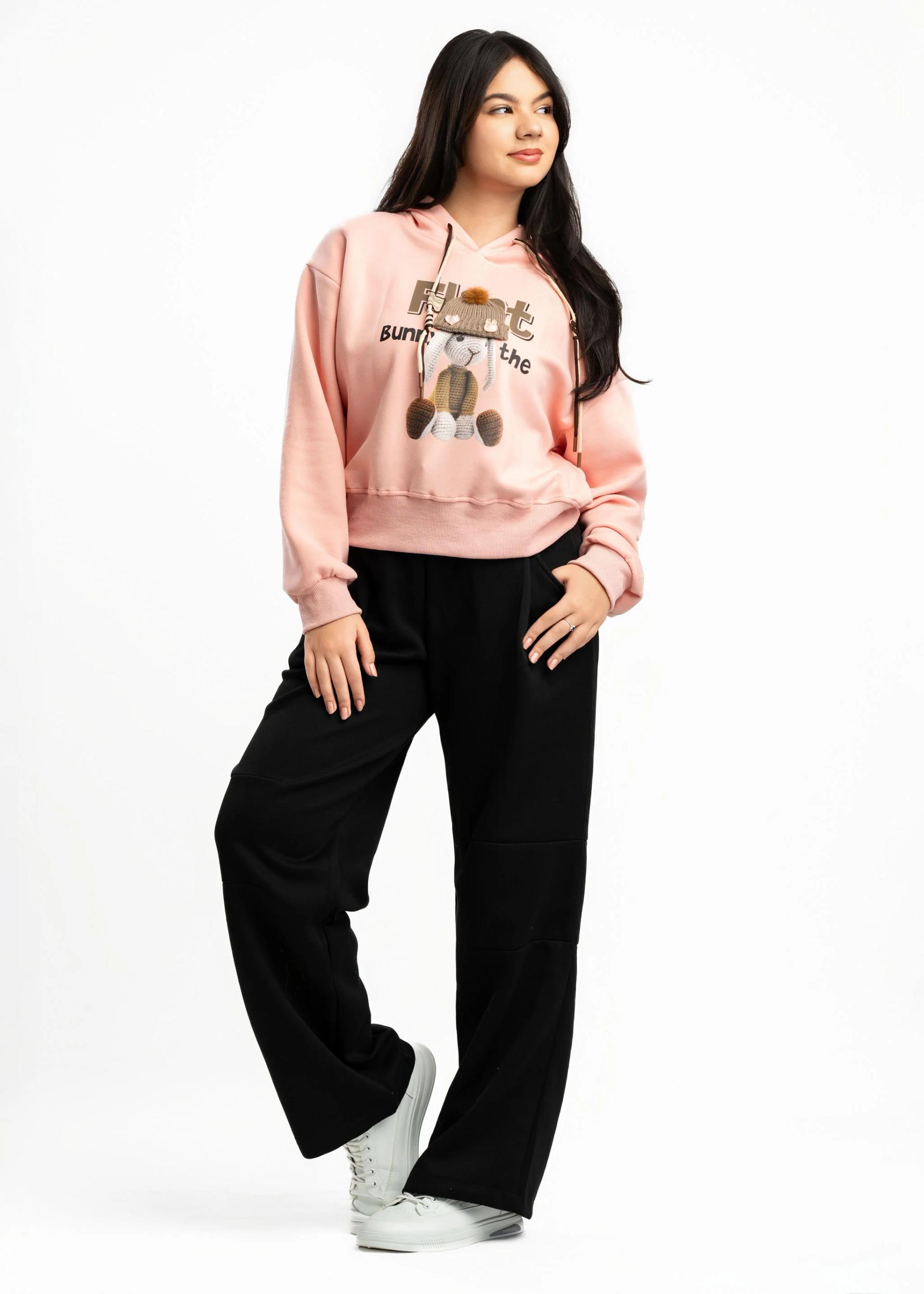 womens-oversized-pink-teddy-bear-graphic-hooded-sweatshirt