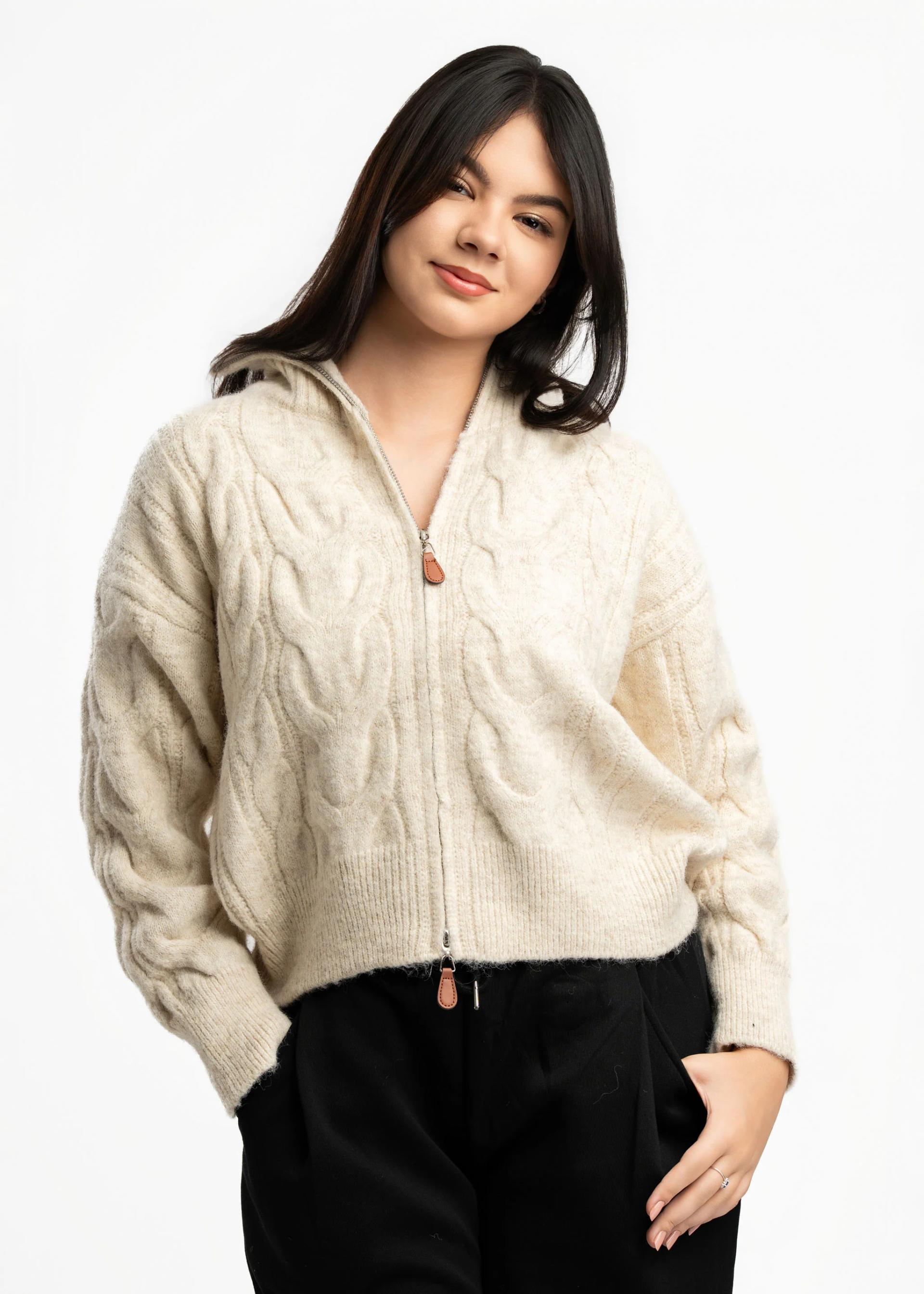 womens-beige-cable-knit-zipup-hoodie