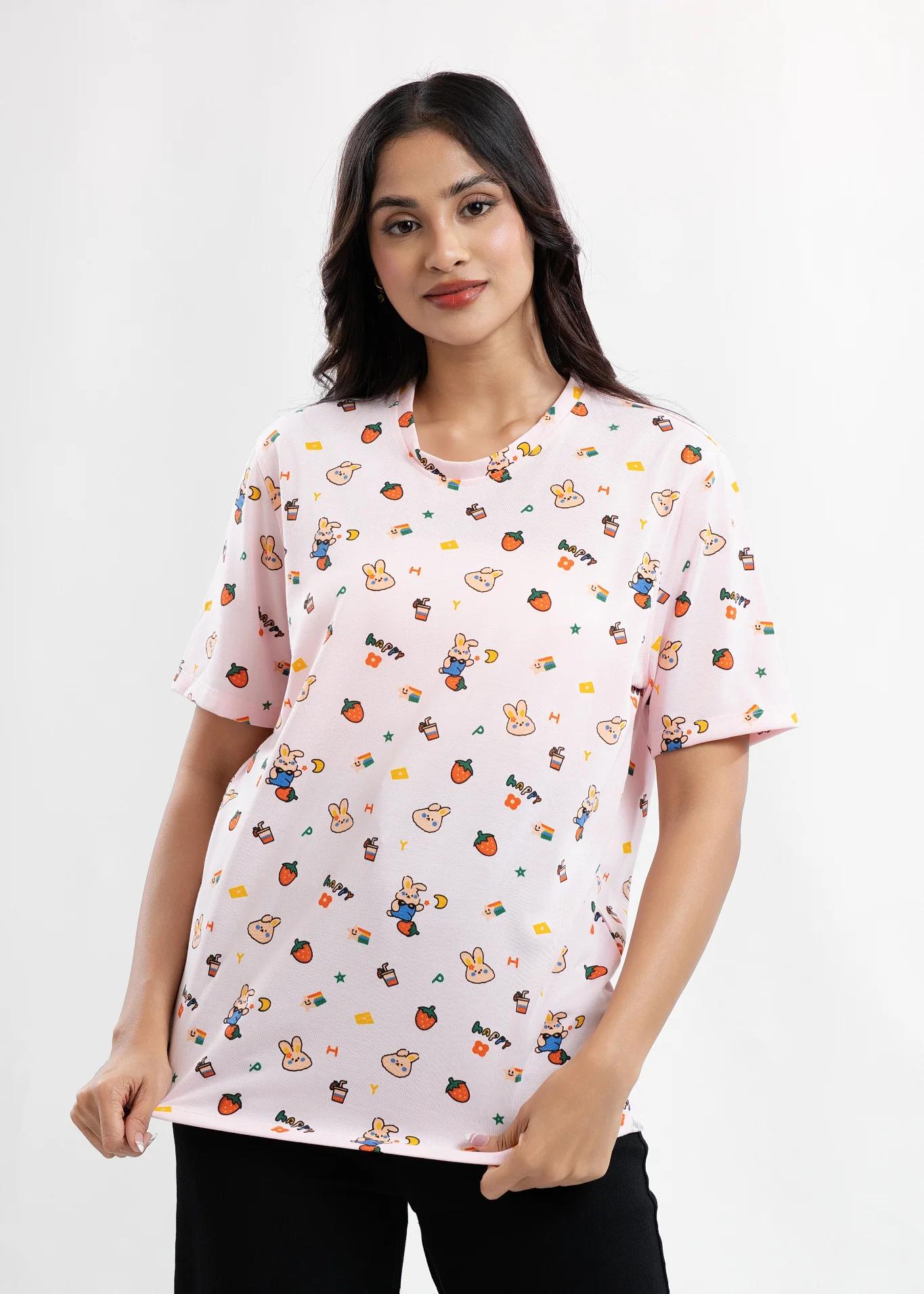 strawberry-bunny-doodle-tee