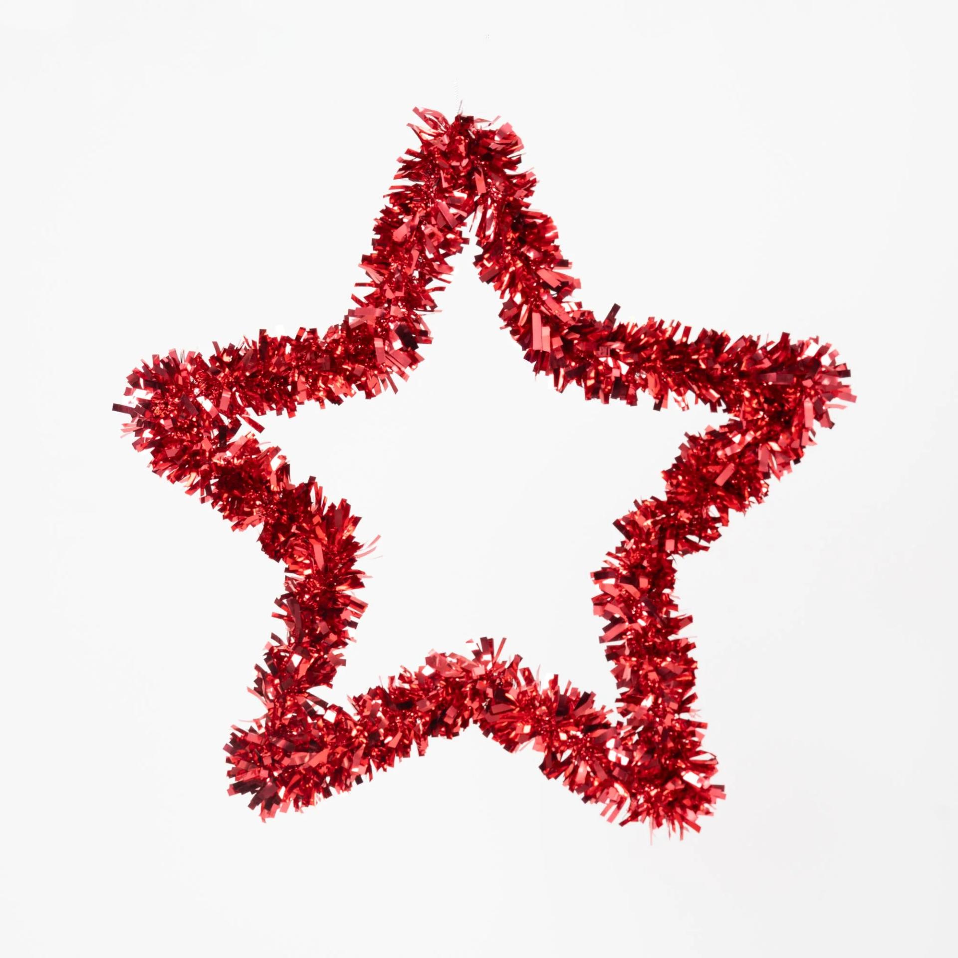 red-tinsel-star-hanging-decoration