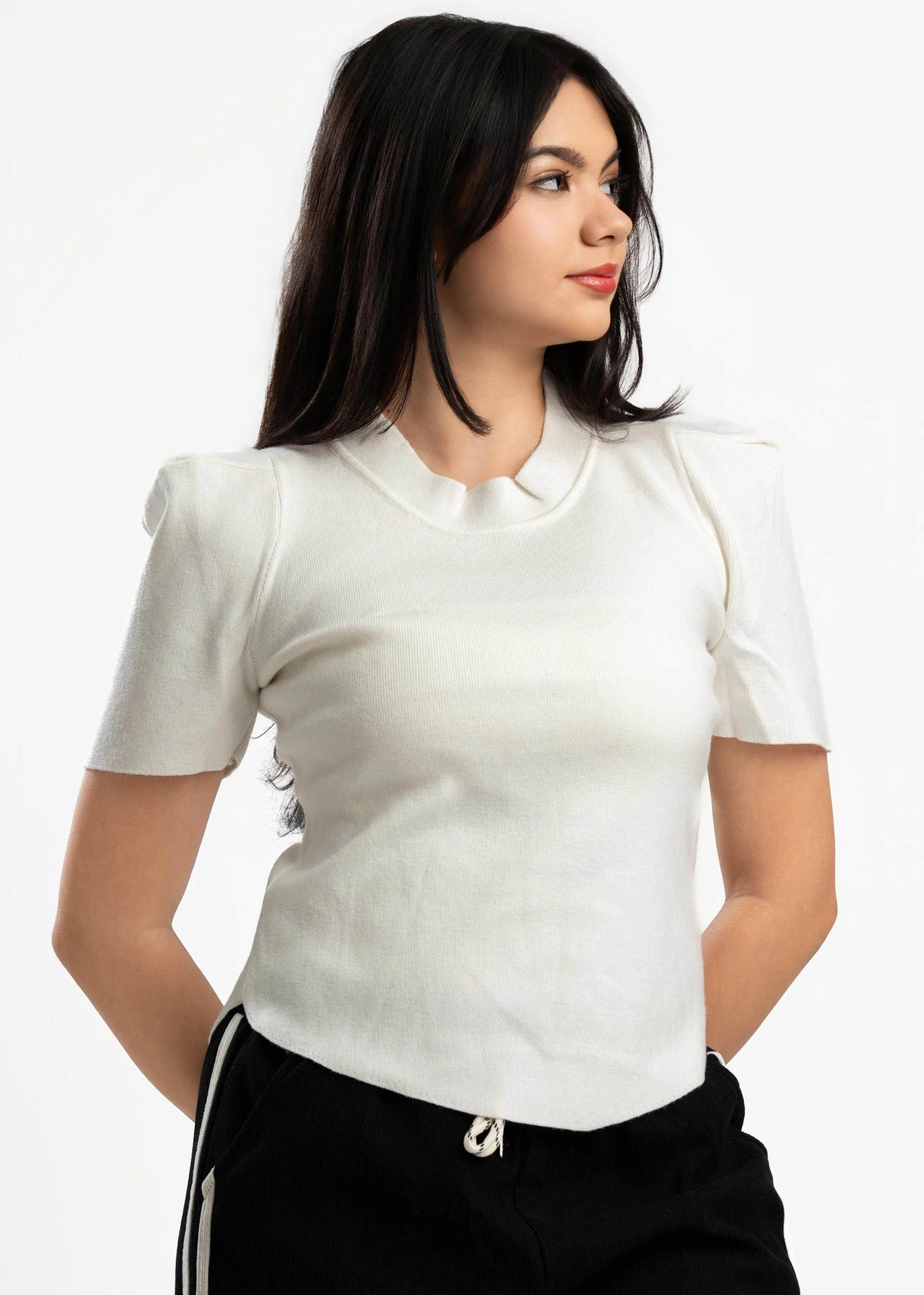 white-puff-sleeve-knit-top