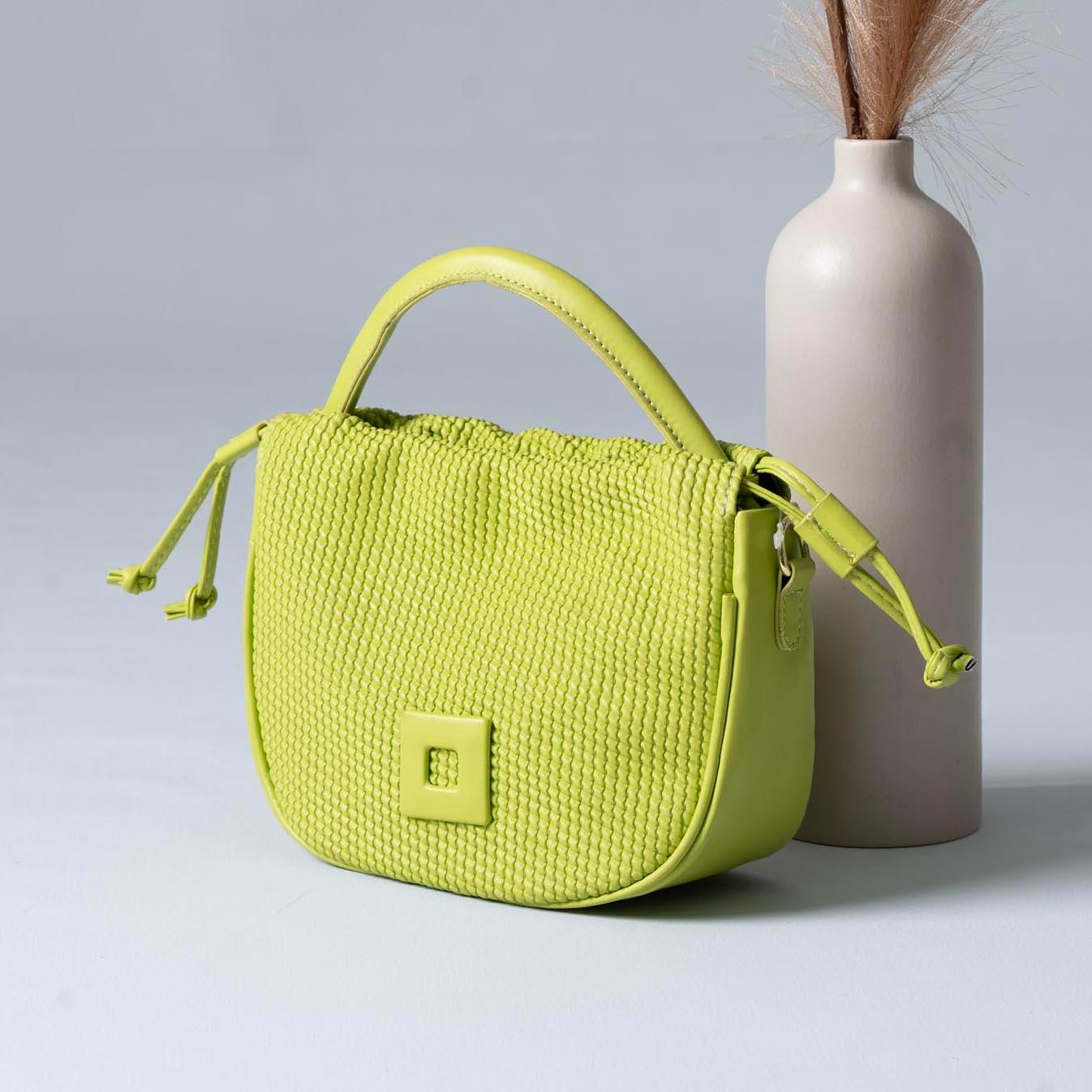 lime-green-textured-drawstring-handbag