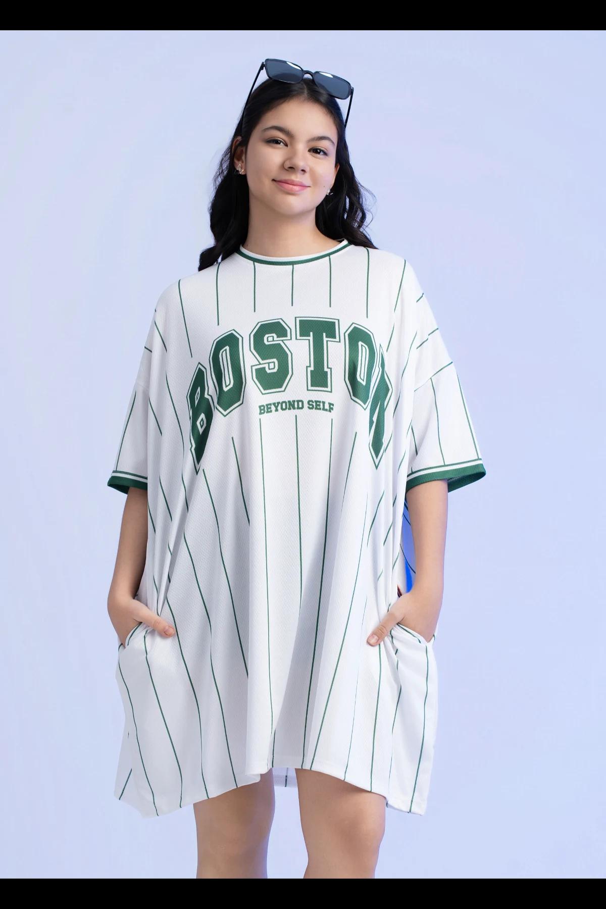 womens-plus-size-boston-print-pinstripe-baseball-tshirt-dress