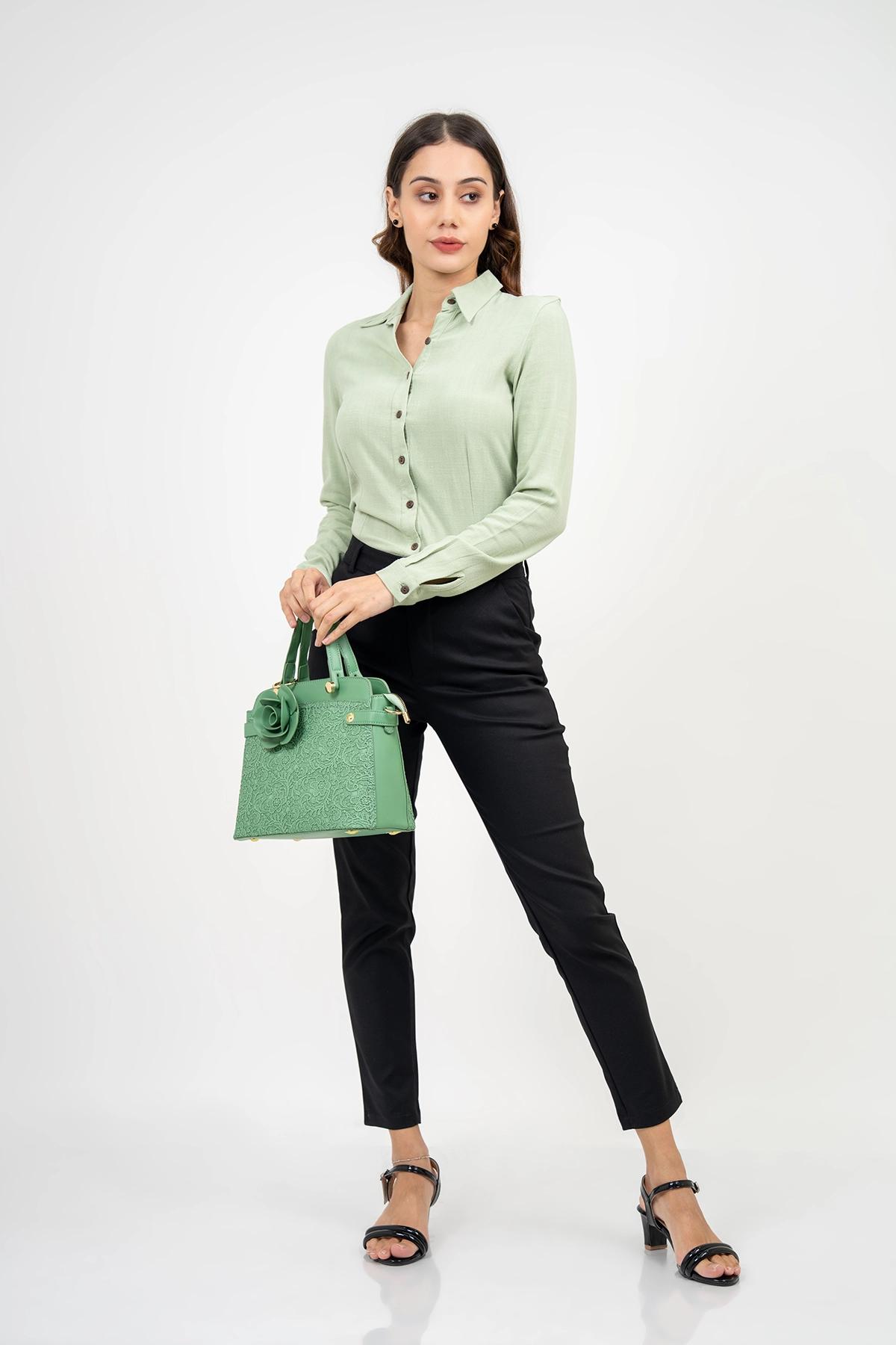 -women-long-sleeves-sage-green-formal-shirt-top
