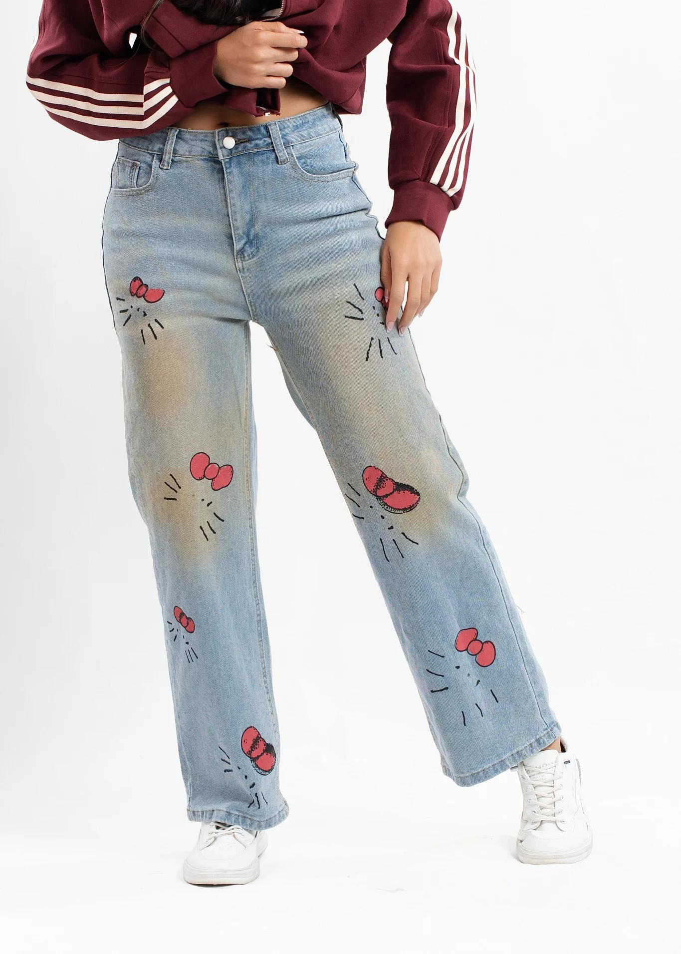 the-hello-kitty-bow-print-wideleg-jeans