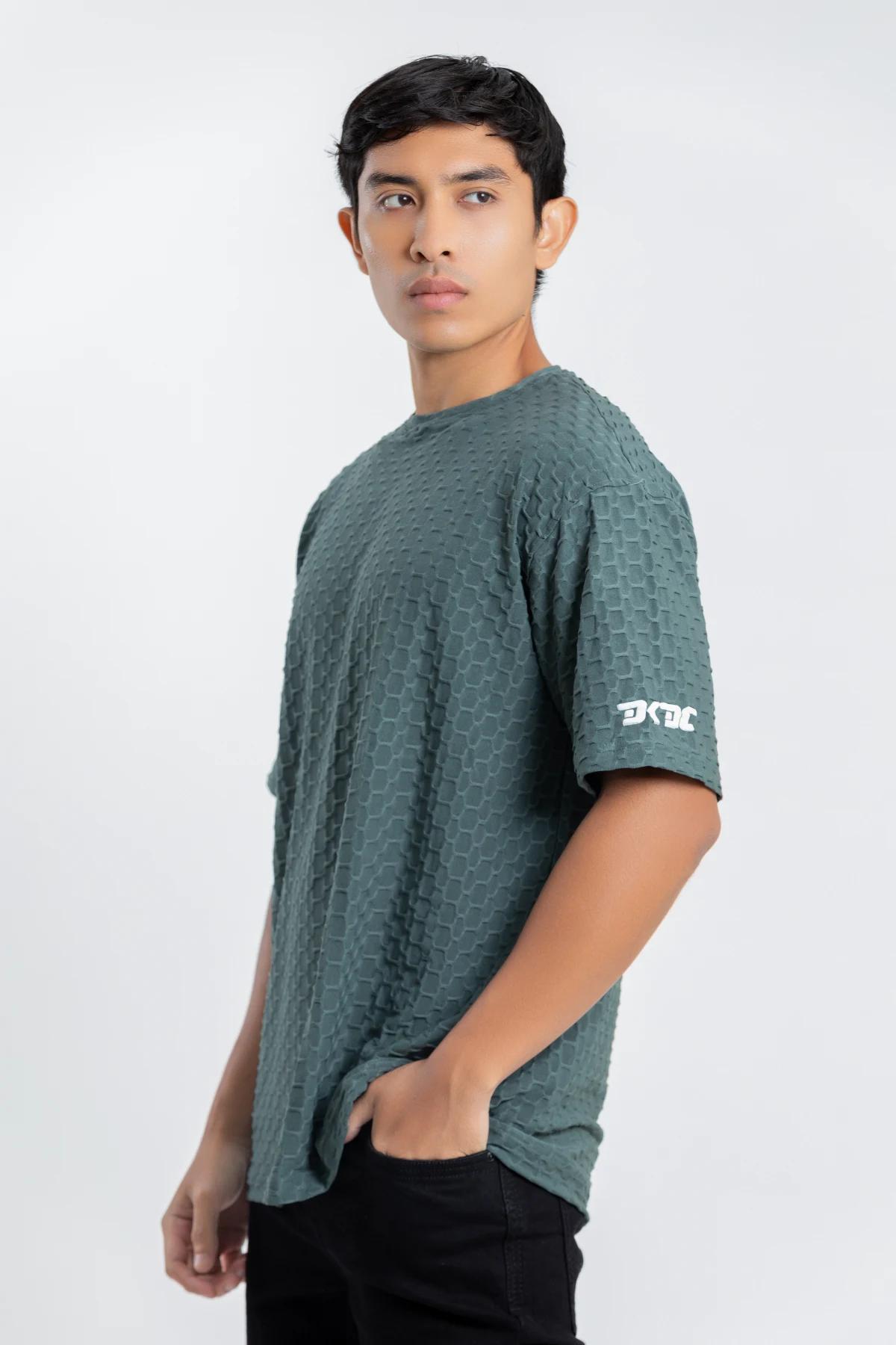 dkdc-men-self-design-casual-green-tshirt